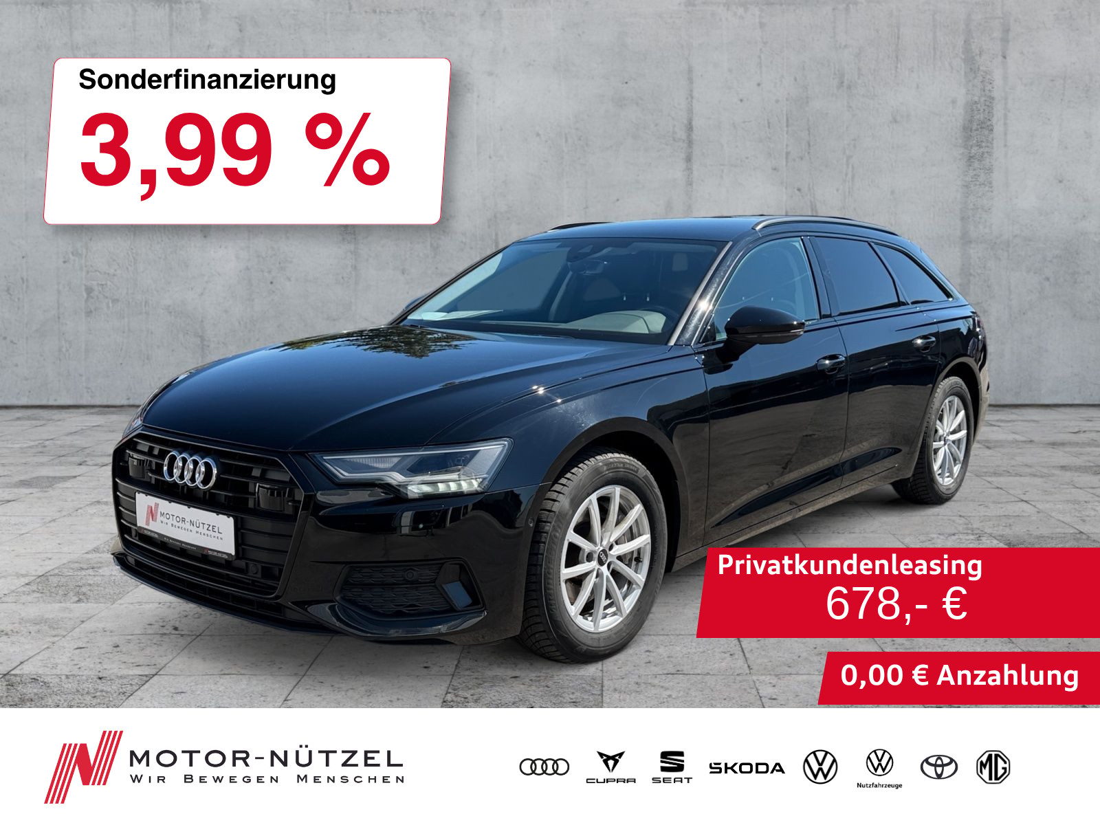 AUDI A6 Avant 45 TFSI S-TR SPORT LED+NAVI+RFK+ACC+19"
