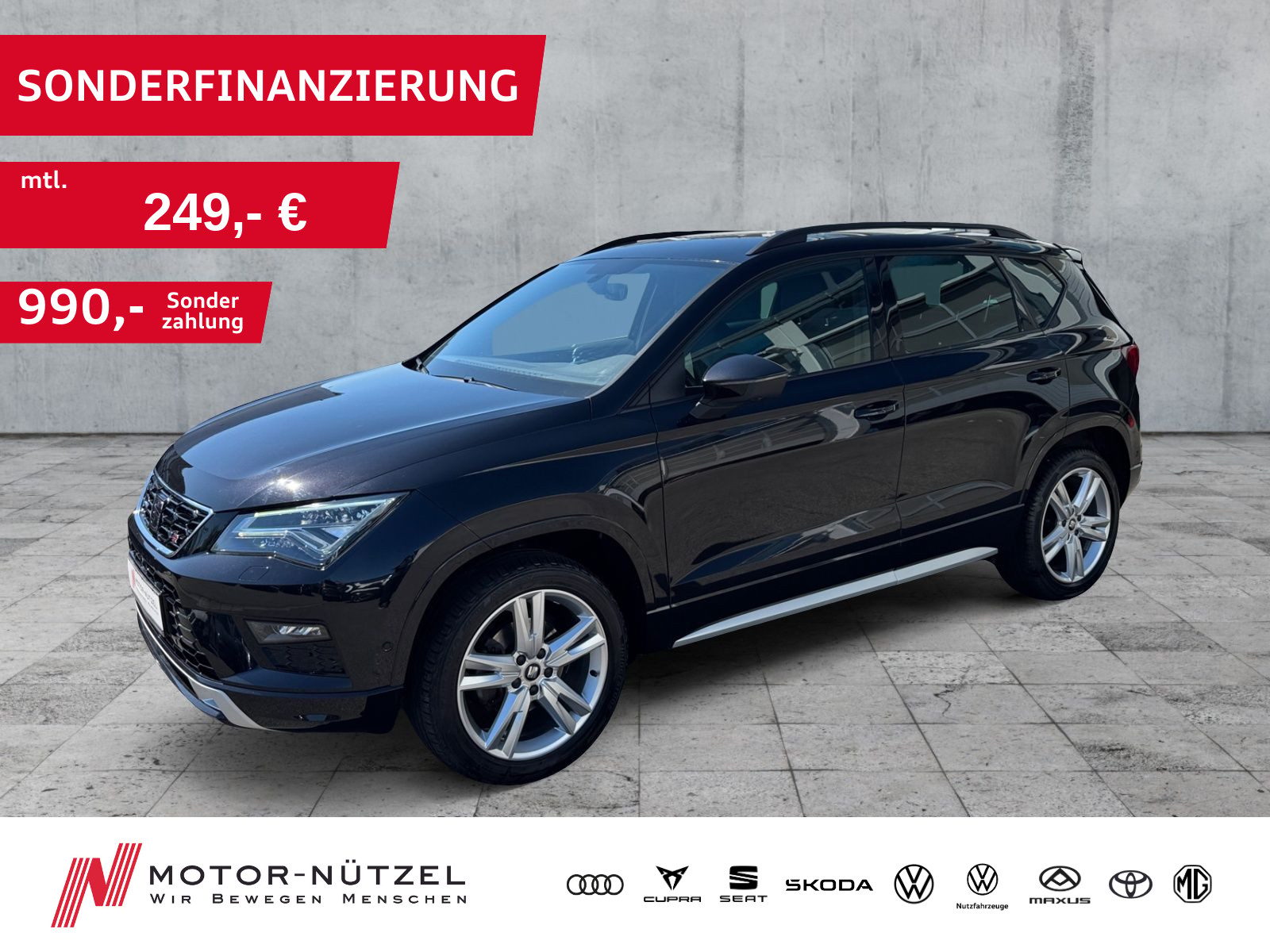 SEAT Ateca FR 1.5 TSI LED+NAV+APP+RFK+SHZ+DAB+GRA+VC