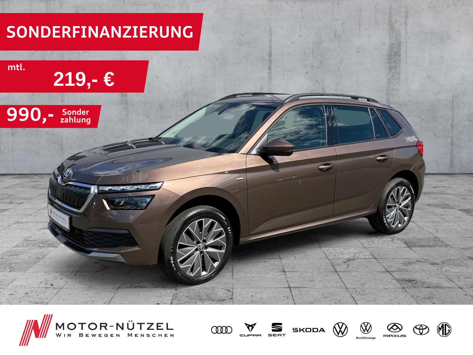 SKODA Kamiq 1.0 TSI CLEVER Voll-LED+APP+SHZ+RFK+DAB+BT