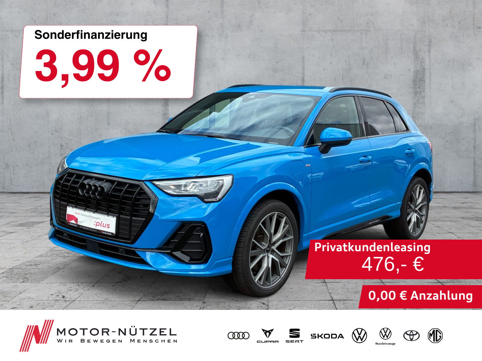 AUDI Q3 45 TFSI e  S-TR 2xS-LINE NAVI+RFK+GRA+SHZ+20"