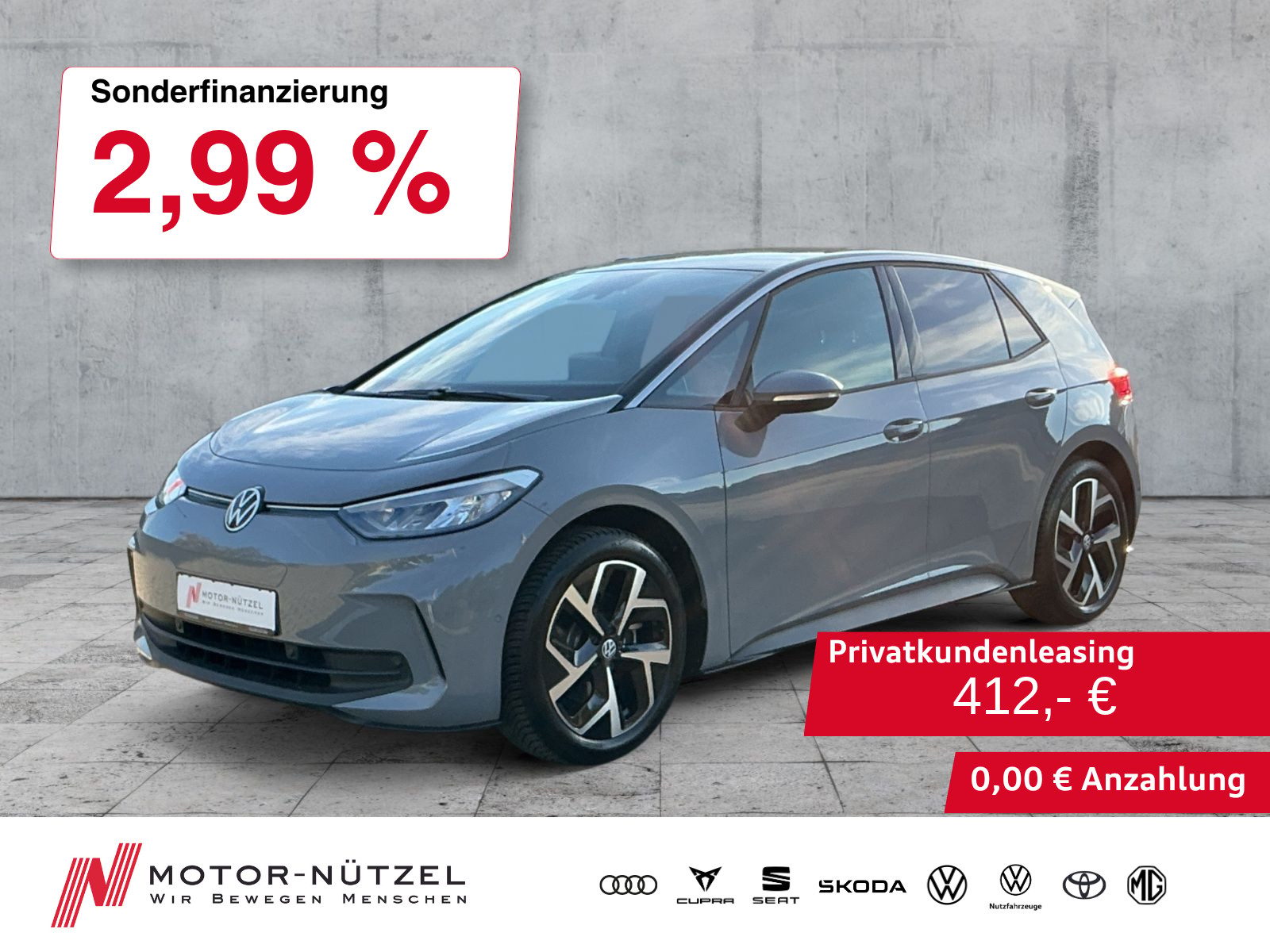 VW ID.3 150kW Pro LED+NAVI+APP+ACC+SHZ+RFK+PDC