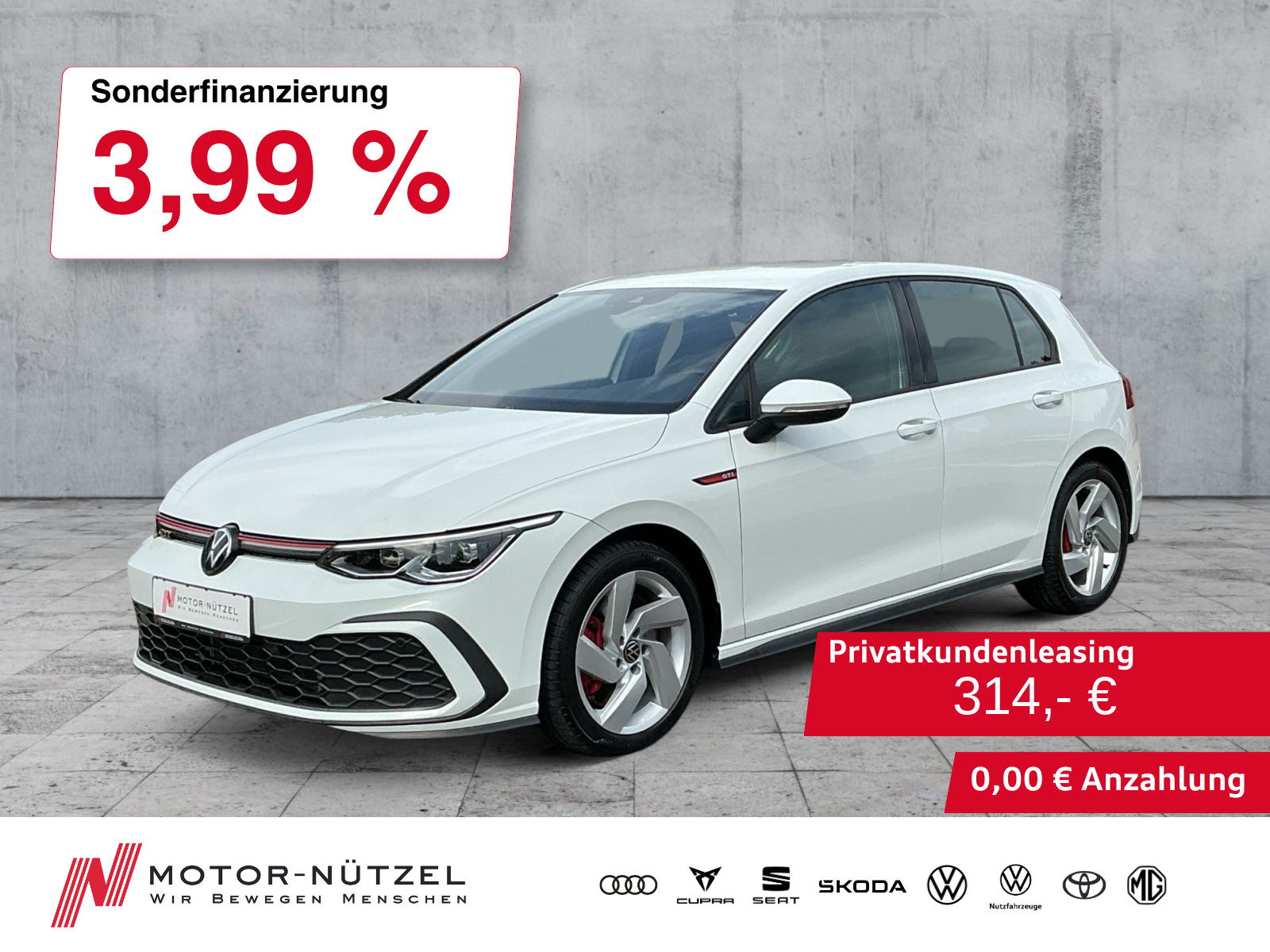 VW Golf VIII GTI DSG LEDplus+NAVI+AHK+ACC+SHZ+DAB