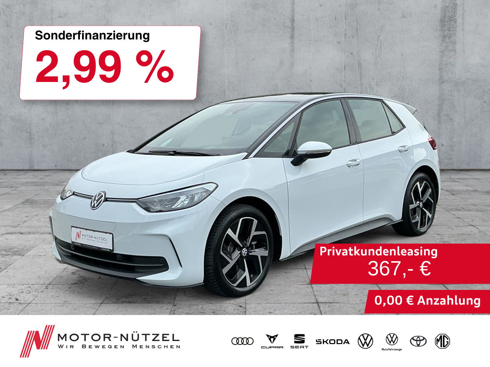 VW ID.3 150 kW Pro LED+NAVI+ACC+APP+SHZ+DAB+PDC