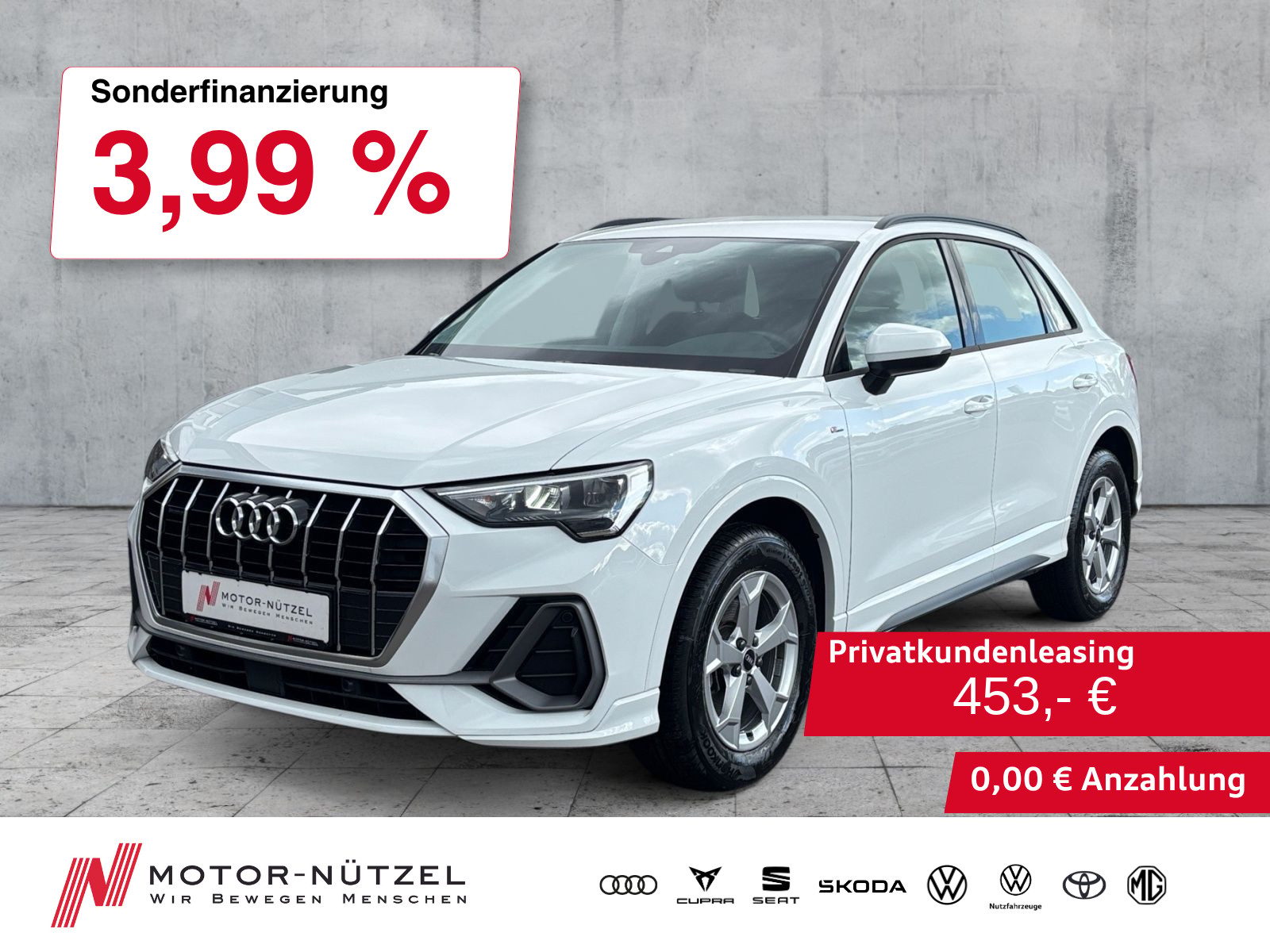 AUDI Q3 35 TDI QU S-TR S-LINE NAVI+RFK+SHZ+VC