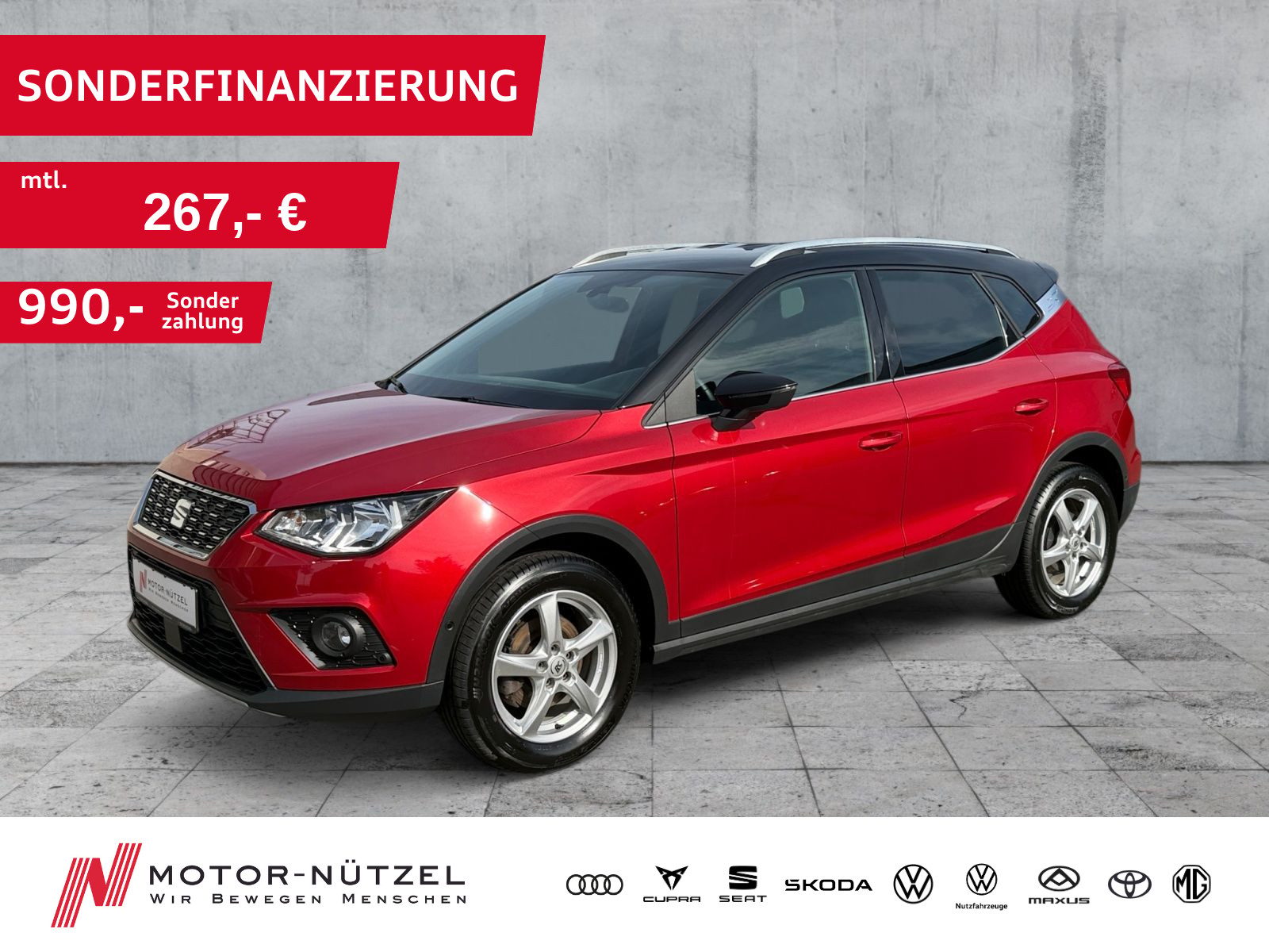 SEAT Arona 1.0 TSI XCELLENCE LED+NAV+APP+RFK+SHZ+DAB