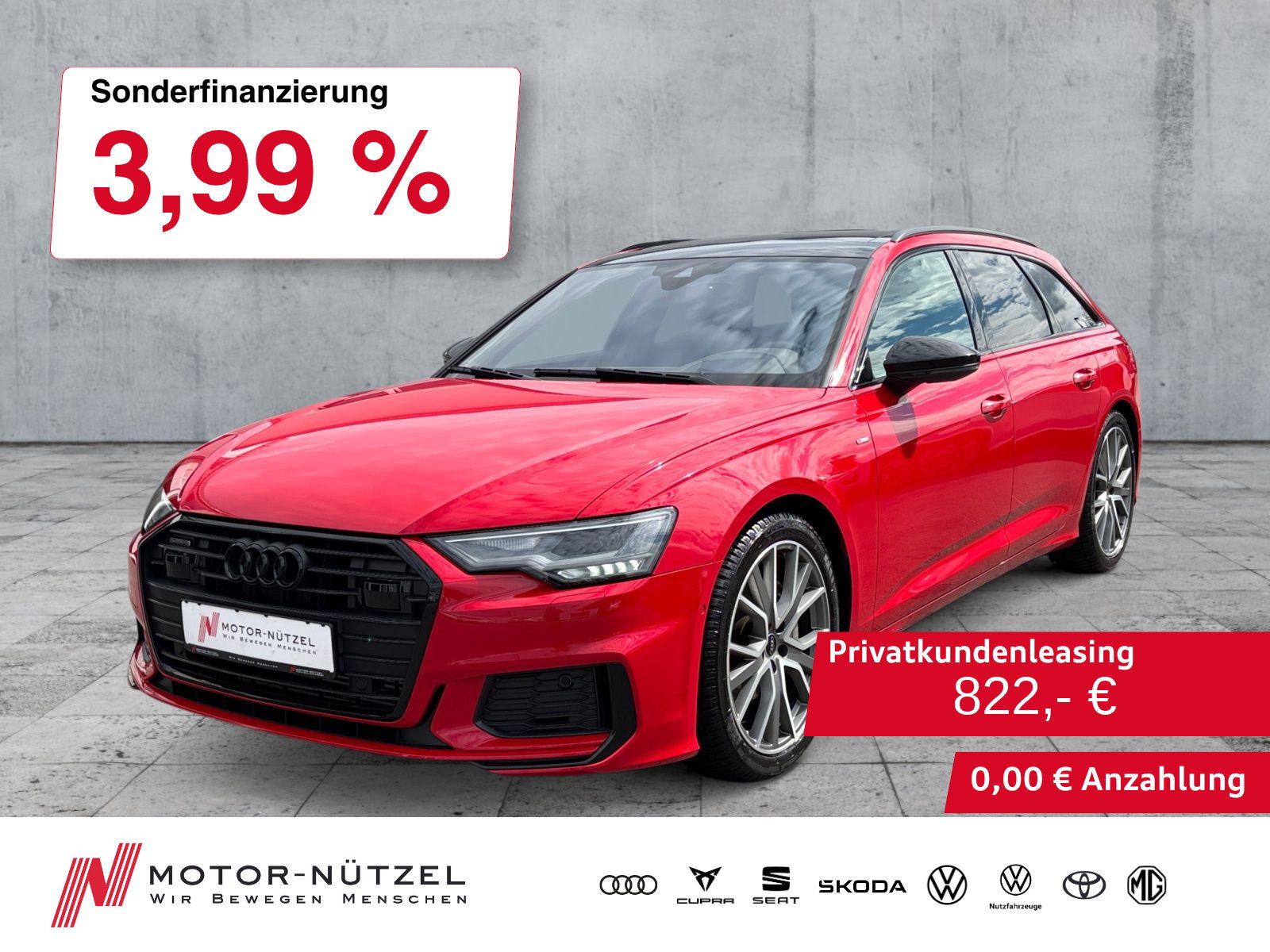 AUDI A6 Avant 45 TFSI QU S-LINE 5JG+AHK+PANO+B&O+HuD