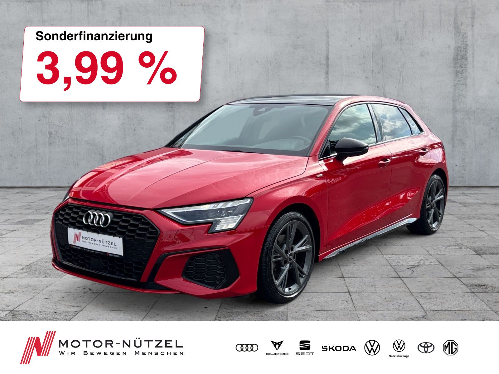 AUDI A3 Sportback 35 TFSI S-LINE 5JG+NAV+AHK+PANO+B&O