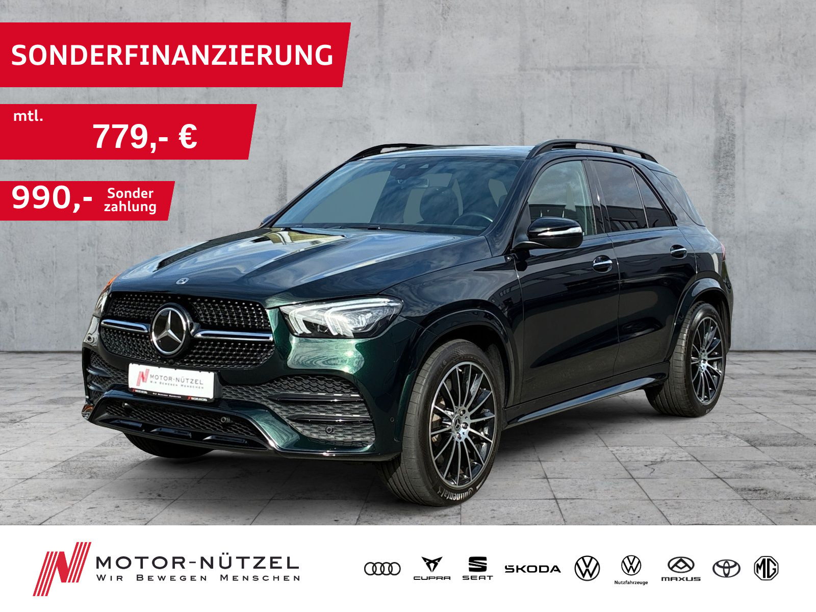 MERCEDES-BENZ GLE 450 4Matic AMG Line AHK+HUD+PANO+BURMESTER