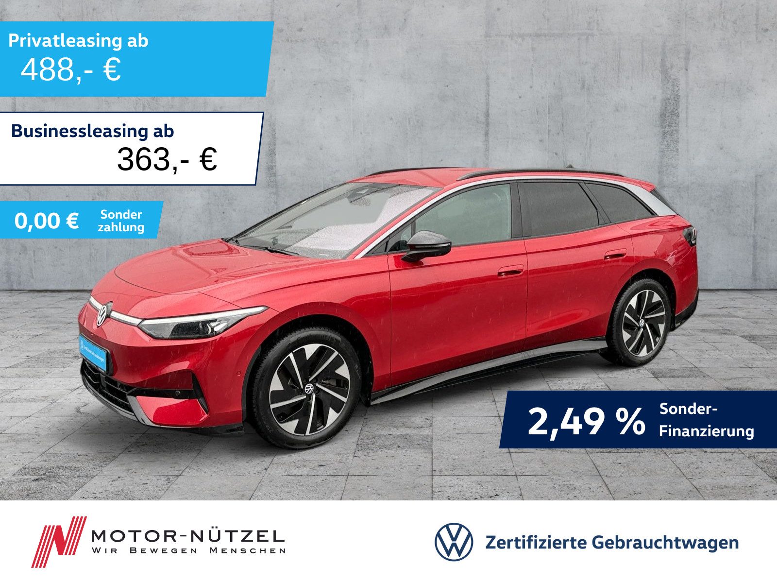 VW ID.7 Tourer PRO MATRIX+NAV+AHK+ACC+WäPu+HuD+360°