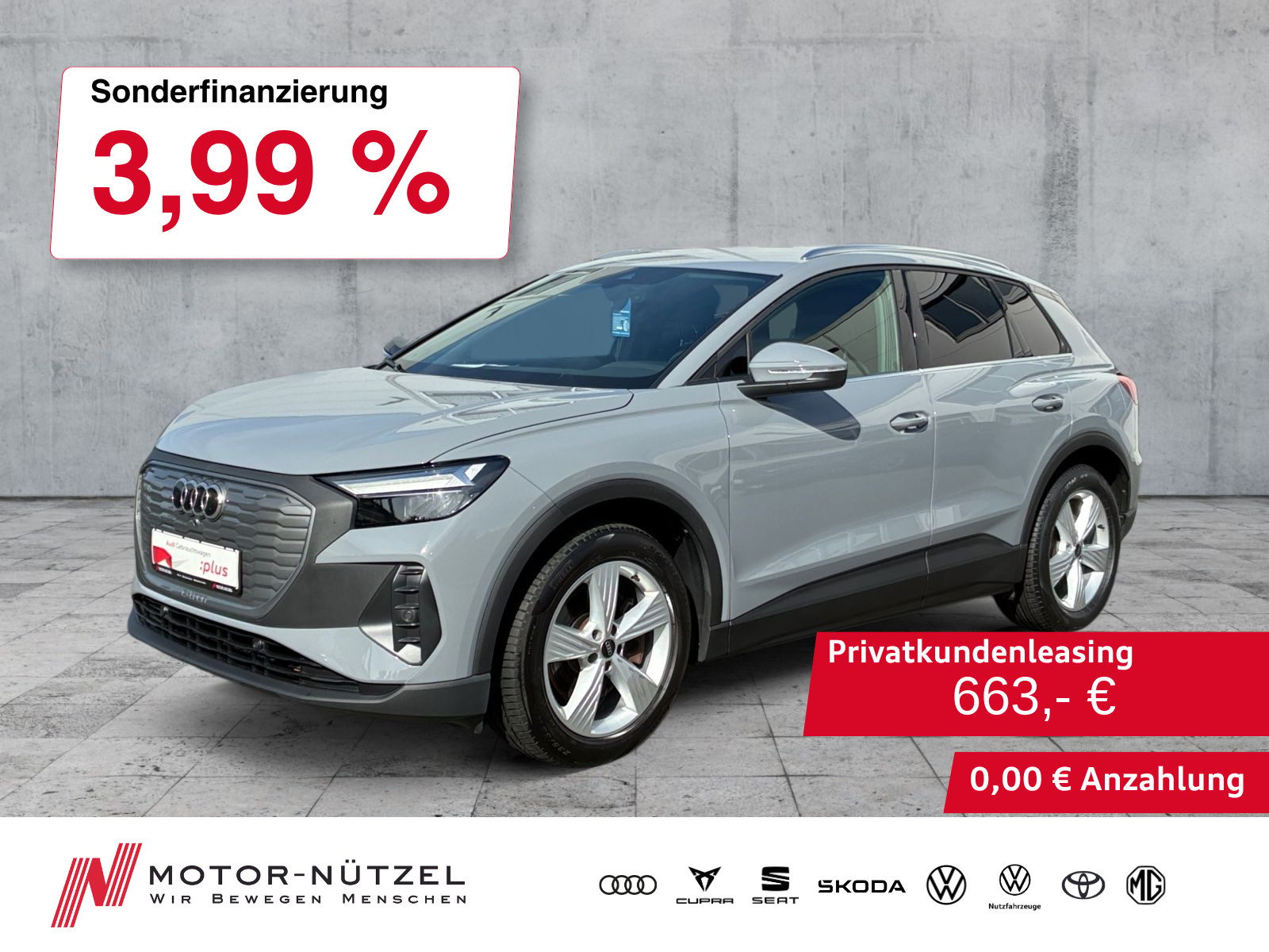 AUDI Q4 40 e-tron LED+APP+SHZ+PDC+DAB+WäRMEPUMPE+19Z.