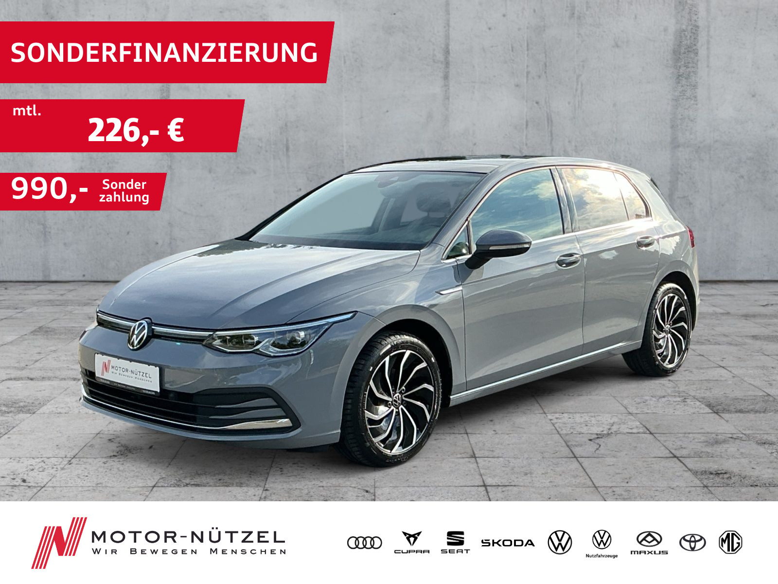 VW Golf VIII 1.5 TSI STYLE 5JG+LEDplus+APP+RFK+PANO