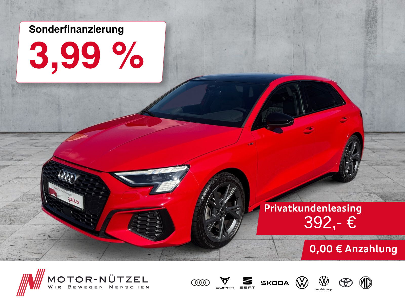 AUDI A3 Sportback 35 TFSI S-LINE 5JG+MATRIX+AHK+B&O