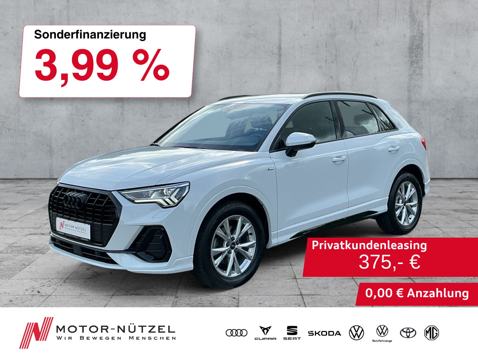 AUDI Q3 35 TDI S-TR S-LINE MATRIX+NAV+APP+ACC+SHZ+AHK