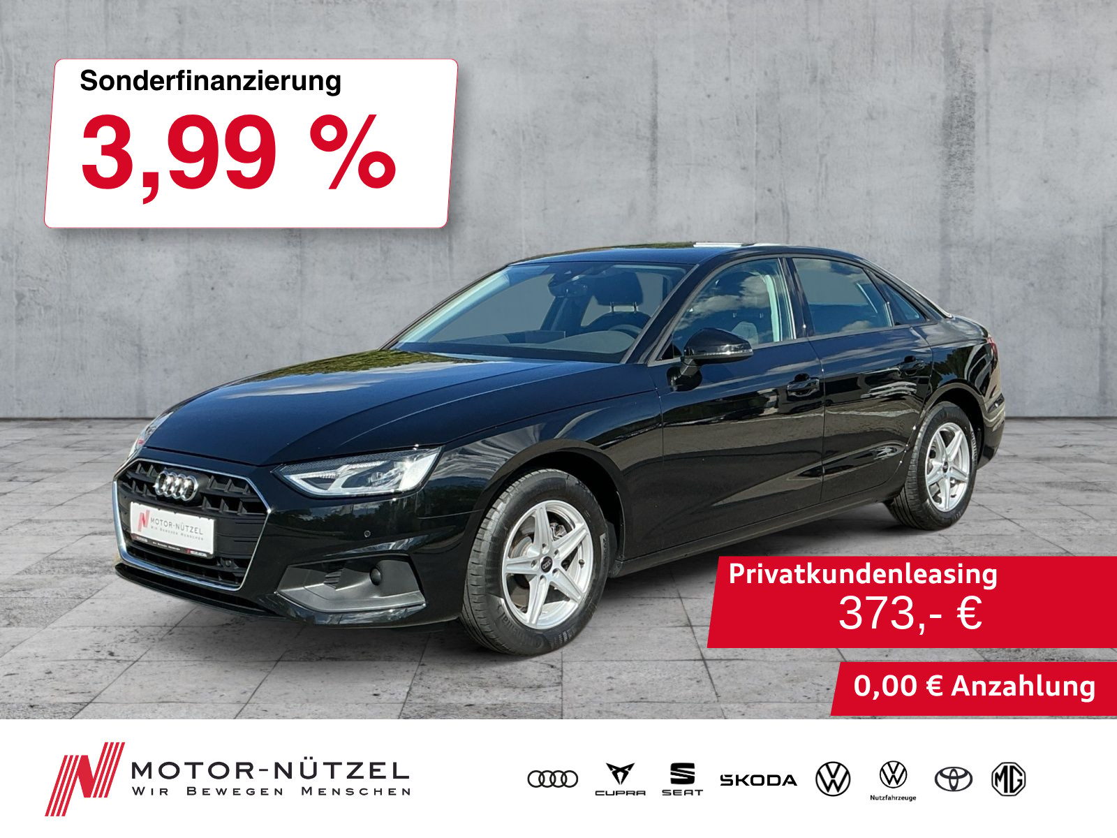 AUDI A4 Limousine 35 TDI S-TR LED+NAV+SHZ+RFK+DAB+16"