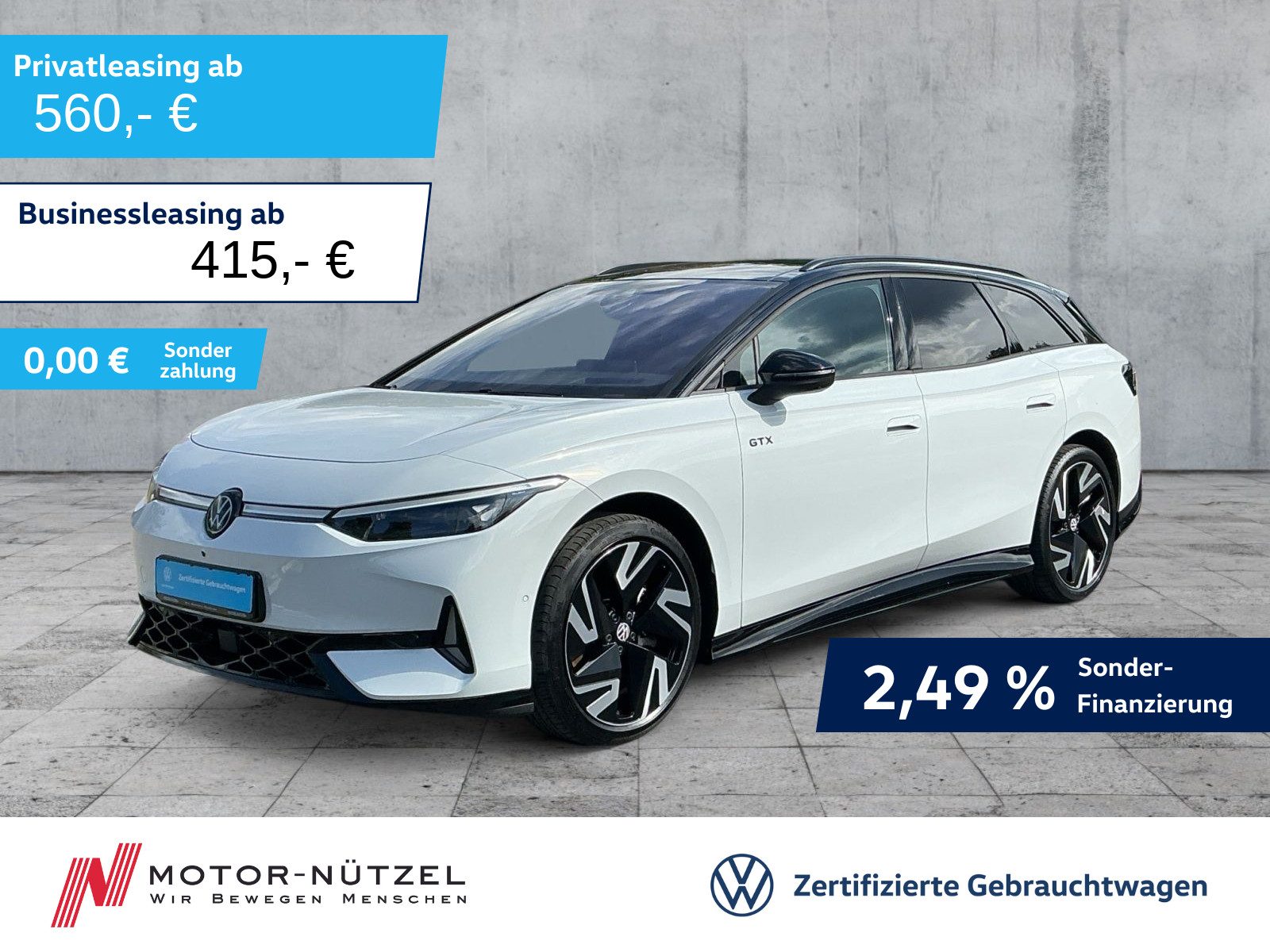VW ID.7 Tourer GTX 4M 5JG+NAVI+AHK+PANO+HuD+360°+21