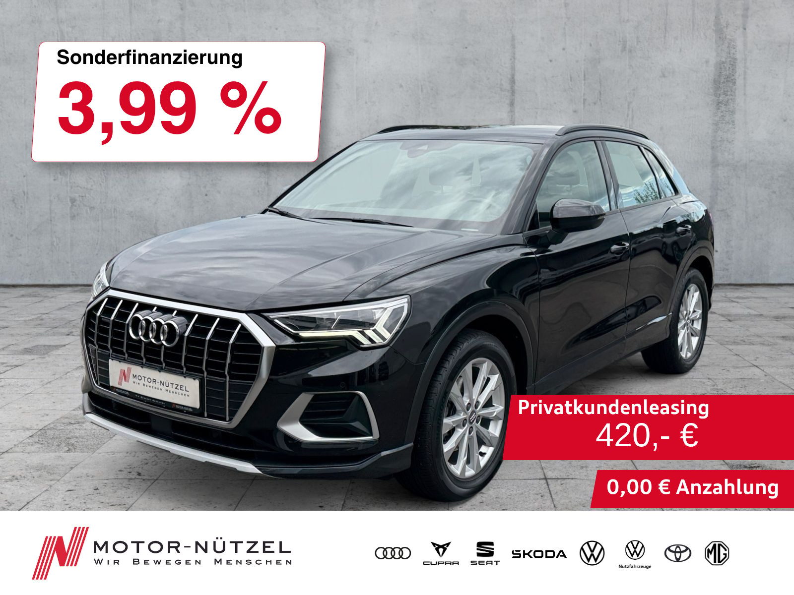 AUDI Q3 35 TDI QU S-TR ADVANCED LED+NAVI+RFK+GRA+AHK
