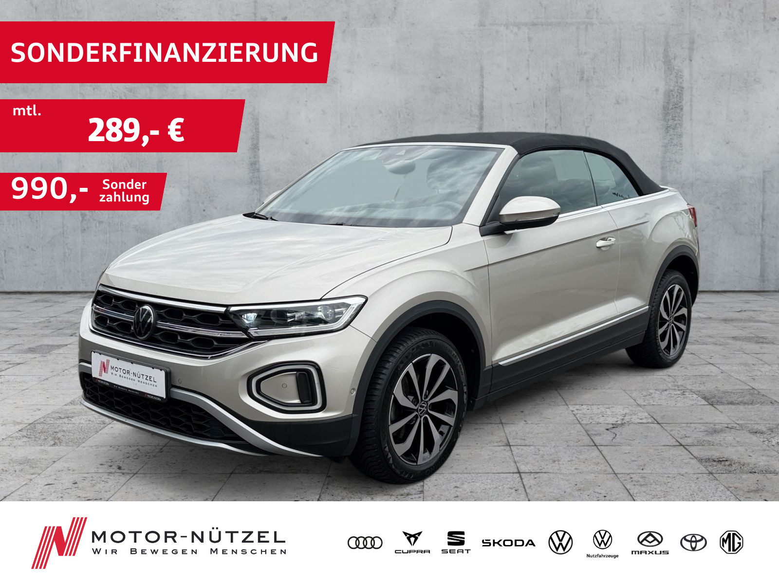 VW T-Roc Cabriolet 1.5 TSI STYLE 5JG+LED+NAVI+ACC