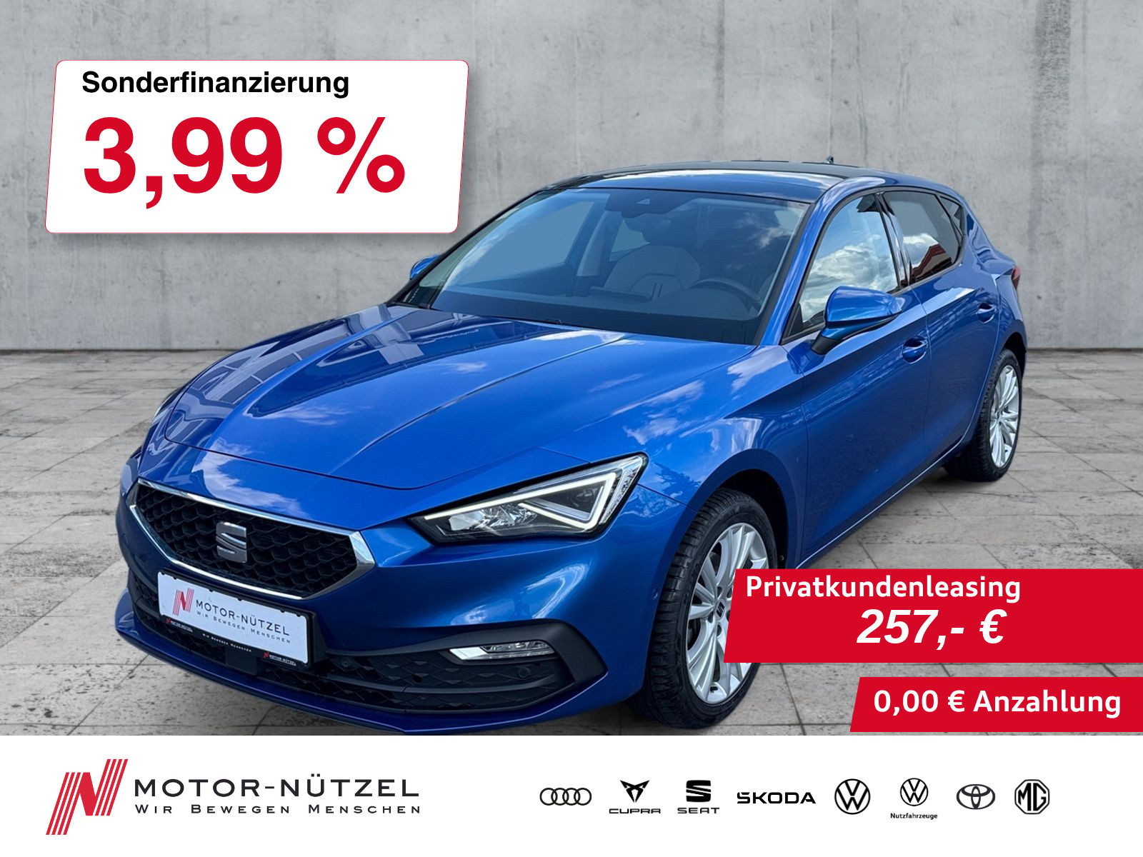 SEAT Leon 1.0 TSI e DSG STYLE EDITION LED+RFK+PANO+17