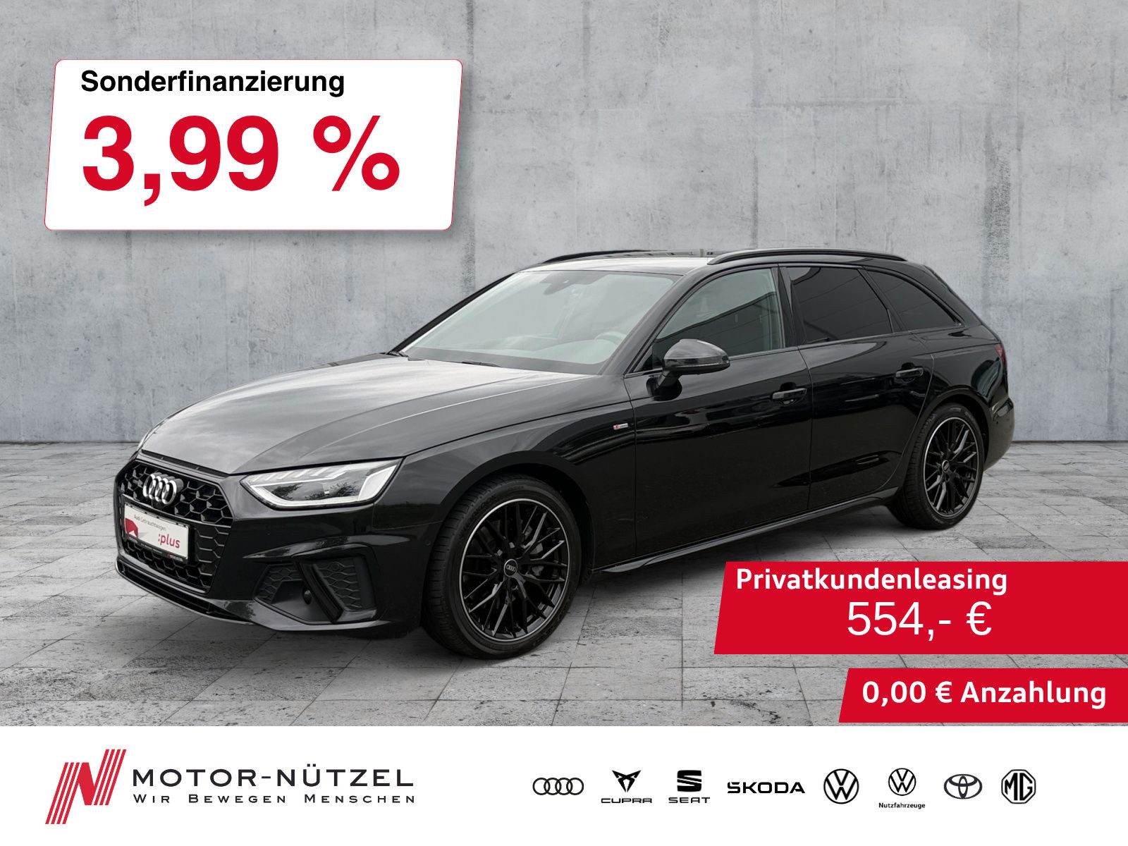 AUDI A4 Avant 40 TDI QU S-TR S-LINE LED+NAVI+RFK+ACC
