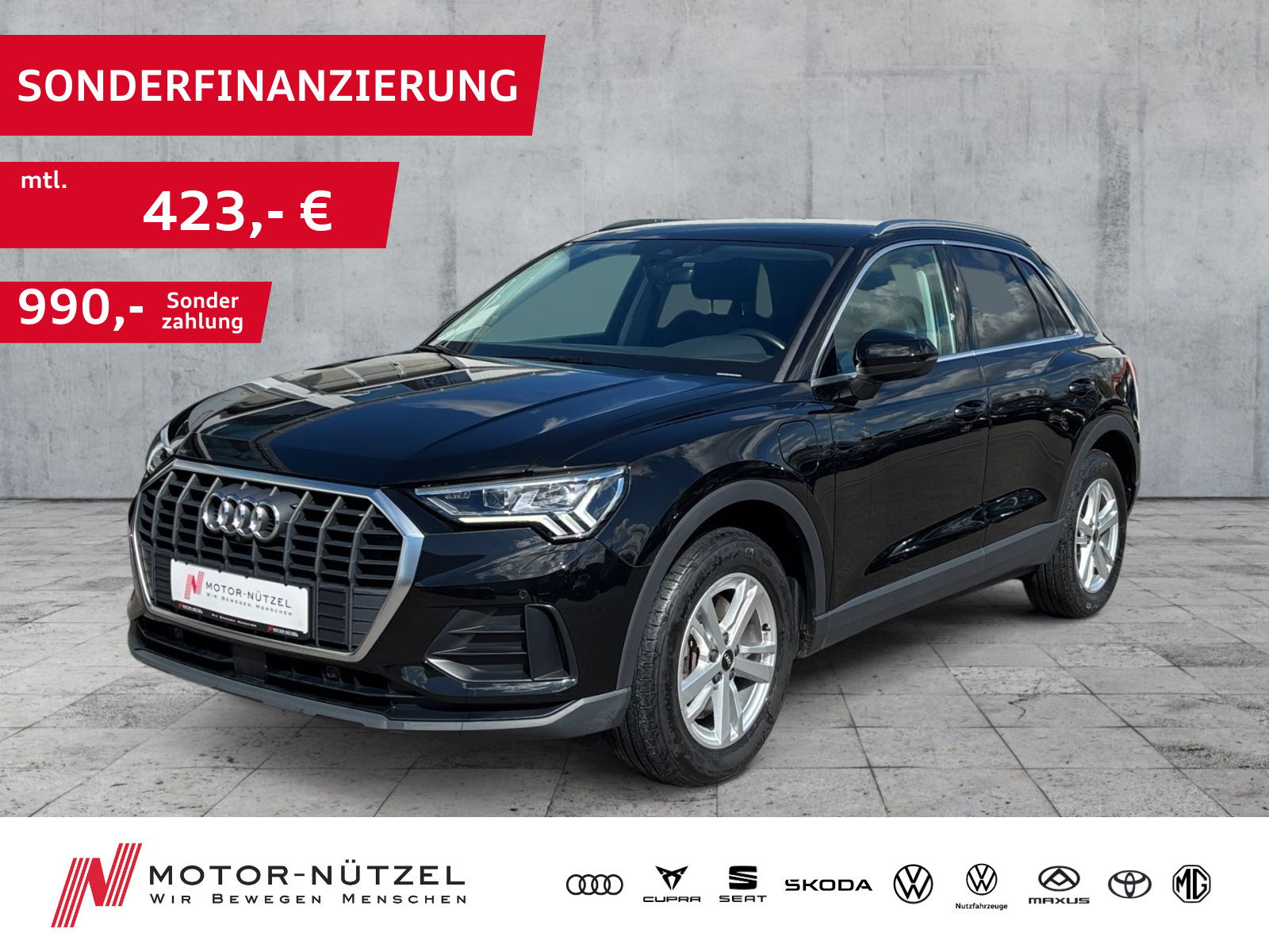 AUDI Q3 45 TFSI e S-TR MATRIX+NAV+RFK+SHZ+DAB+GRA+VC