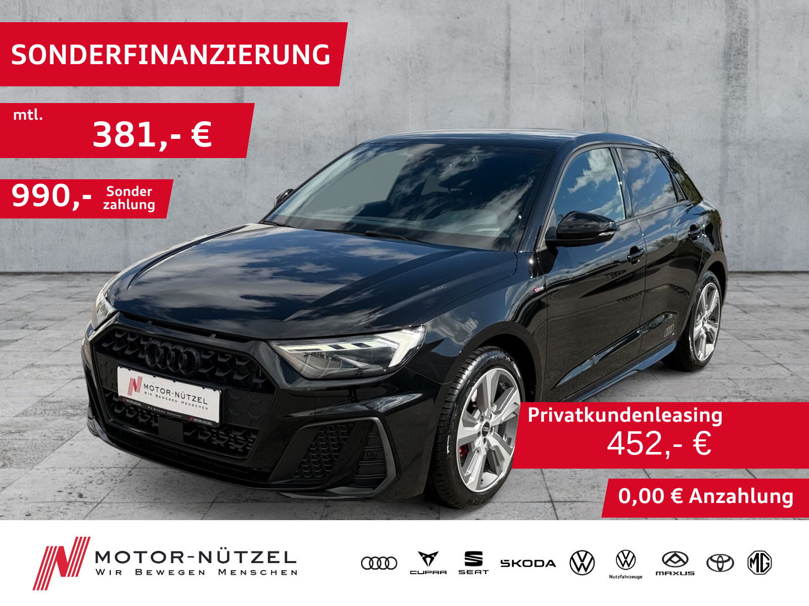 AUDI A1 Sportback 40TFSI S-TR 2xS-LINE LED+NAV+RFK+VC