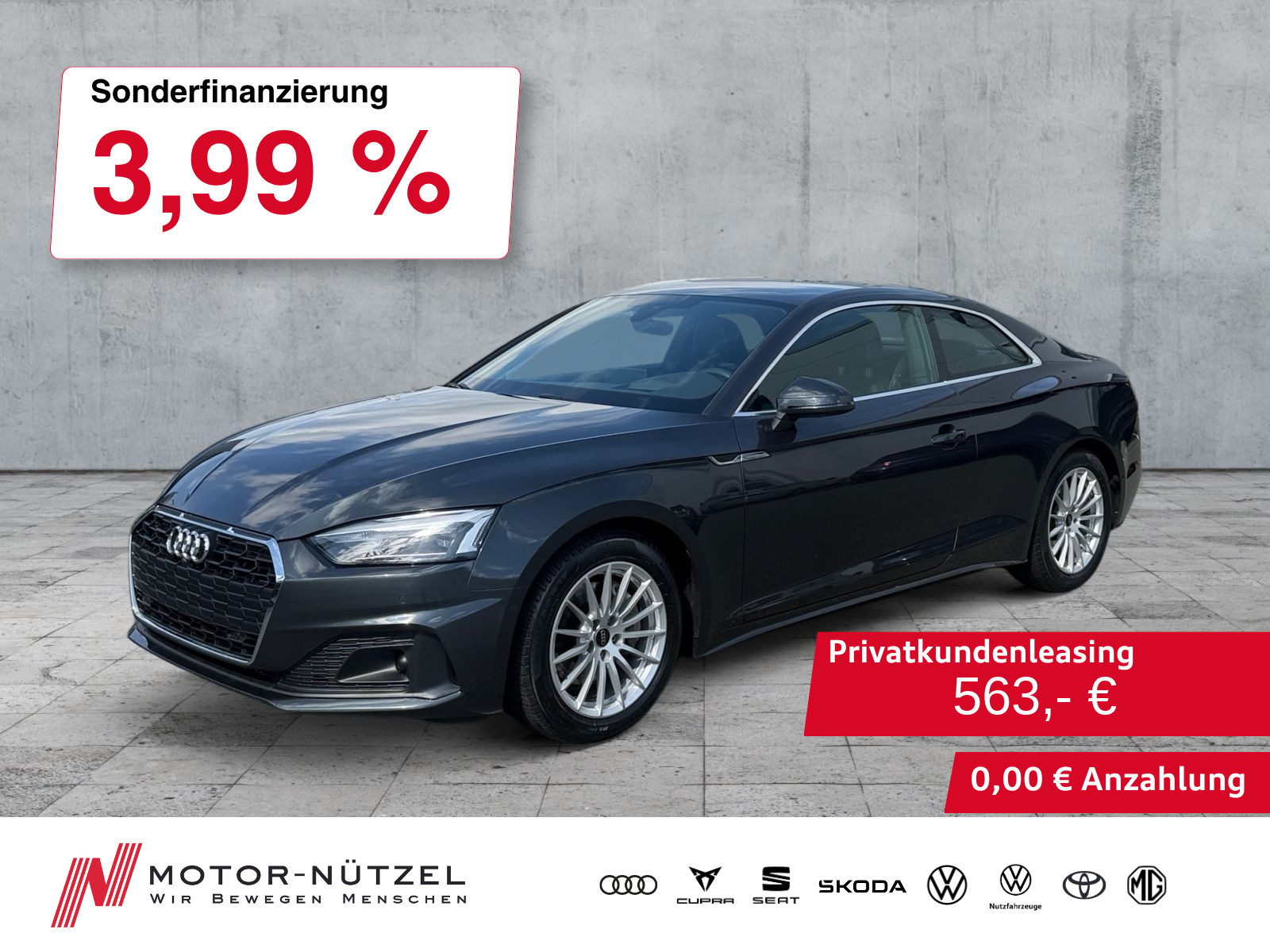 AUDI A5 Coupé 40 TDI S-TR S-LINE INT LED+NAVI+HuD+B&O