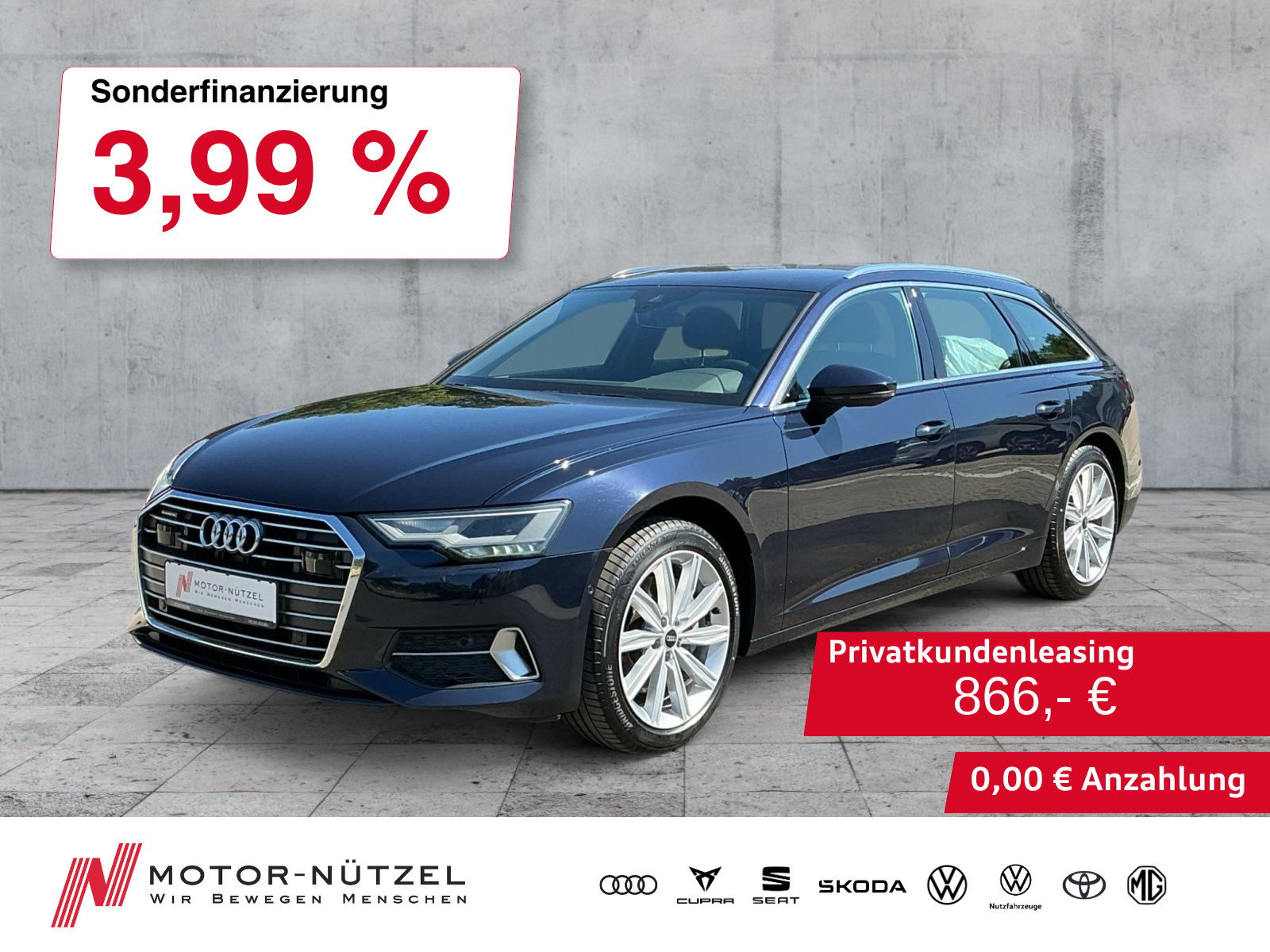 AUDI A6 Avant 50 TDI QU SPORT LED+NAVI+RFK+ACC+19"LM