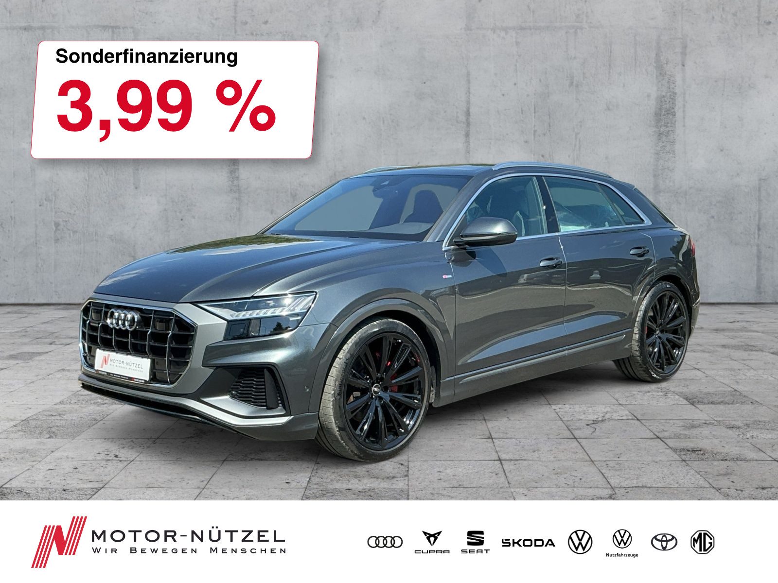 AUDI Q8 55 TFSI QU 3xS-LINE MATRIX+B&O+AIR+RFK+ACC+23