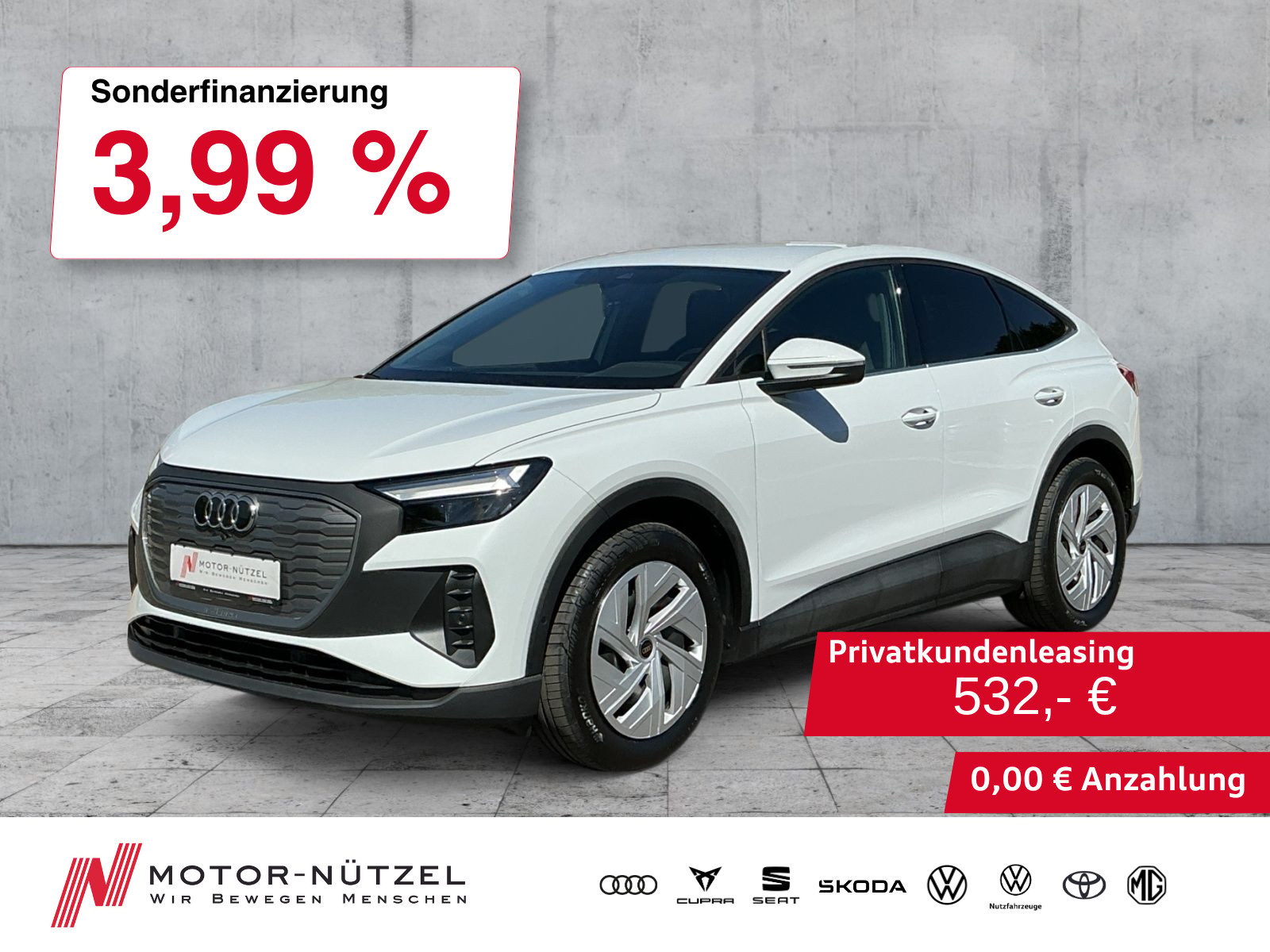 AUDI Q4 Sportback e-tron 35 LED+NAVI+RFK+ACC+SHZ