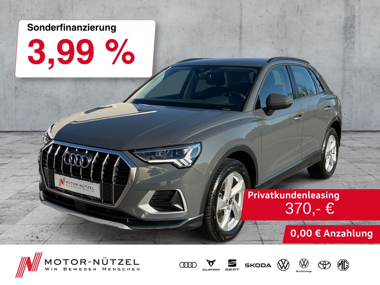AUDI Q3 35 TFSI S-TR ADVANCED LED+NAVI+RFK+GRA+SHZ