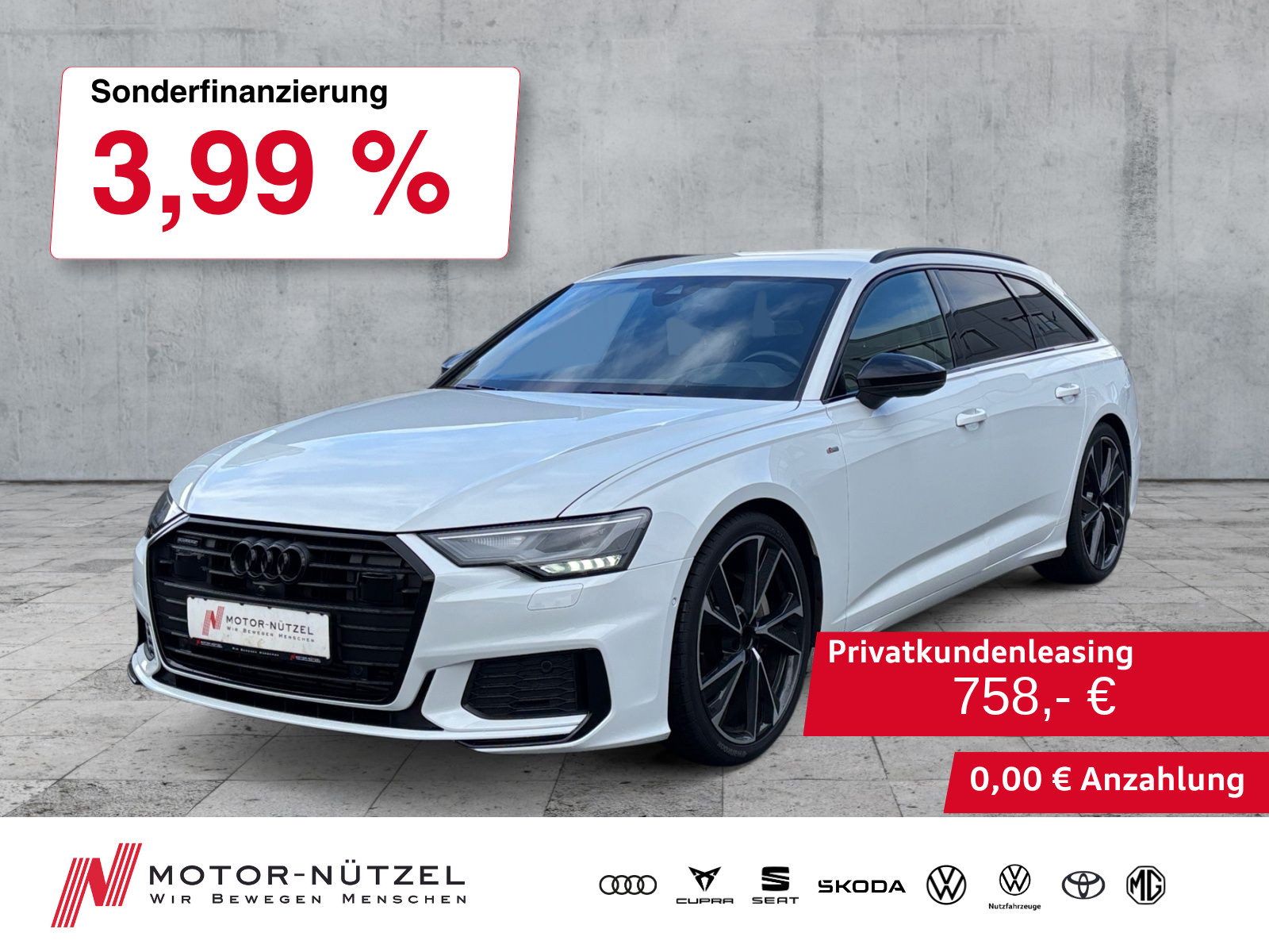 AUDI A6 Avant 45 TFSI QU 2xS-LINE LED+NAV+HuD+ACC+AHK