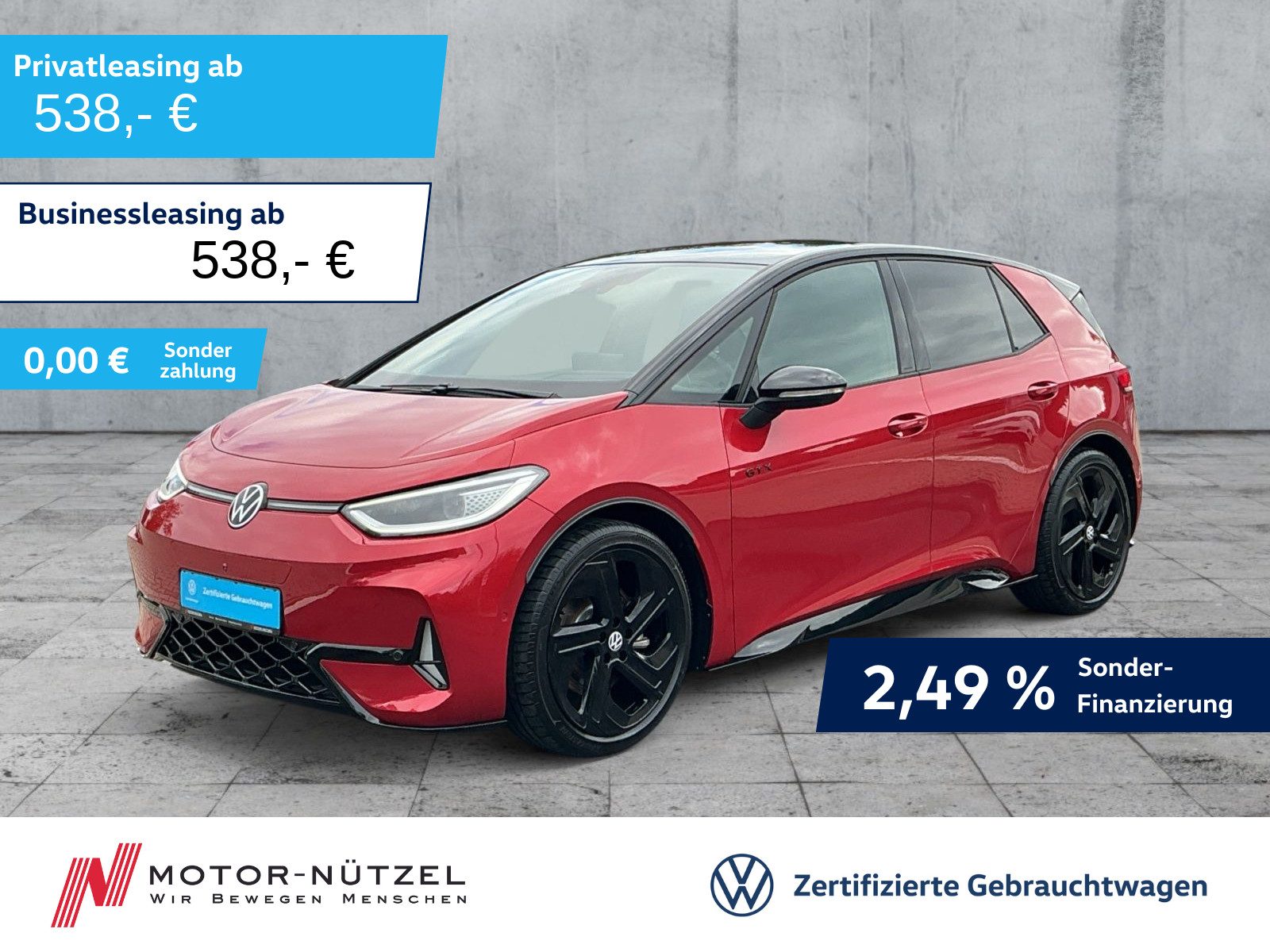 VW ID.3 GTX 4M 240kw (84kwh) MATRIX+AHK+PANO+HuD+20