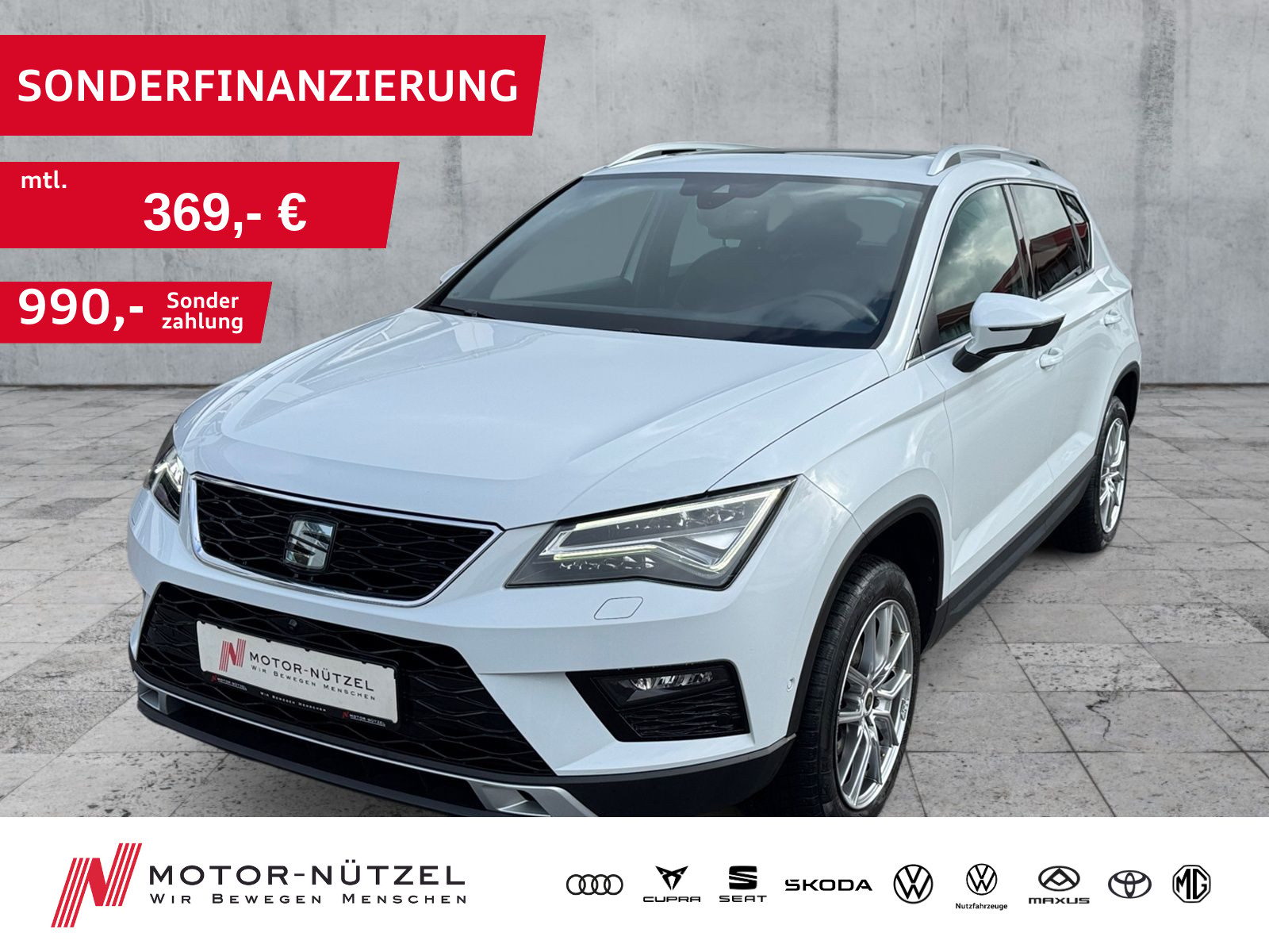 SEAT Ateca 1.5 TSI XCELLENCE LED+NAV+ACC+AHK+RFK+PANO