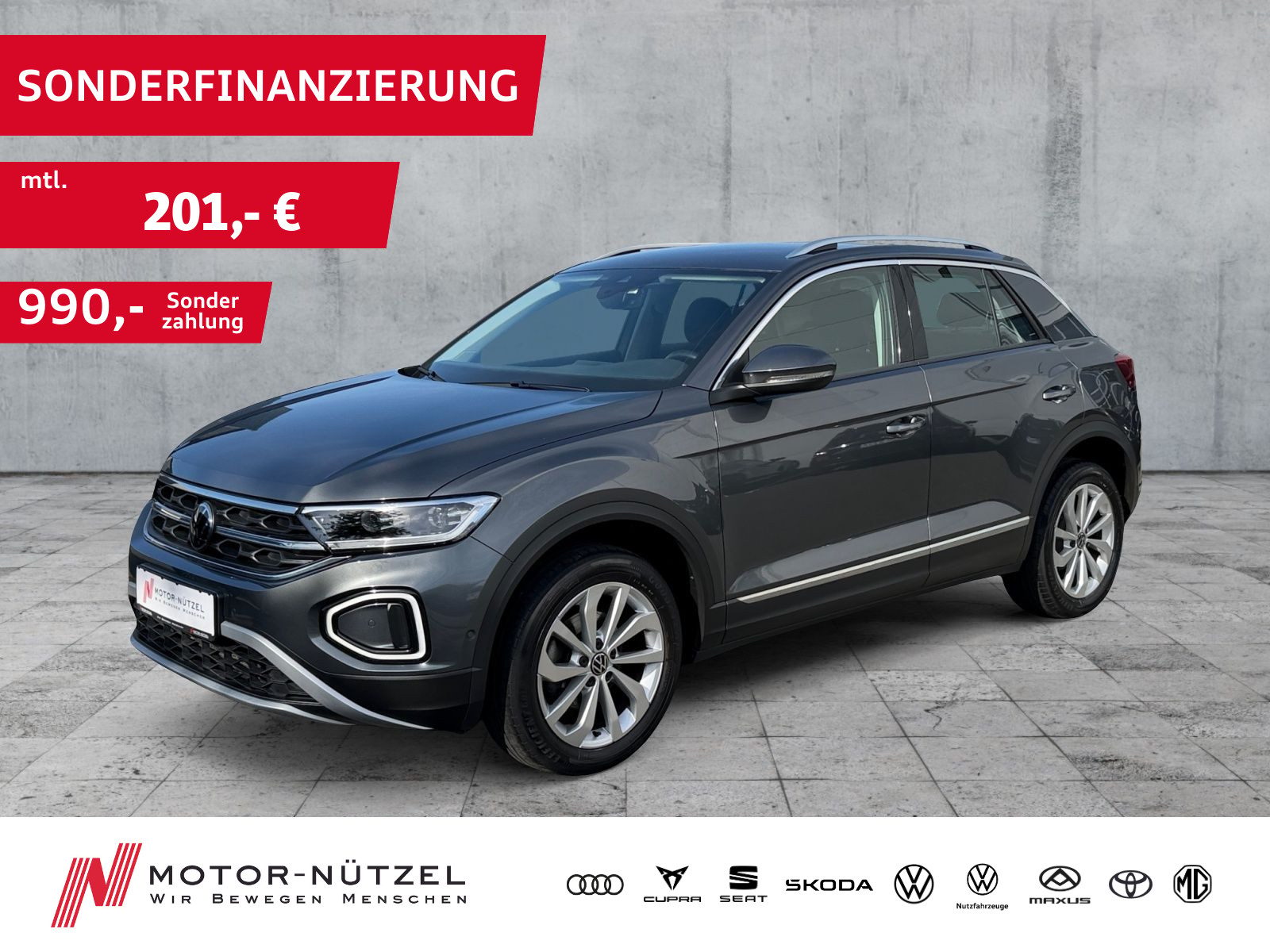 VW T-Roc 1.5 TSI STYLE 5JG+LEDplus+NAV+RFK+SHZ+AHK