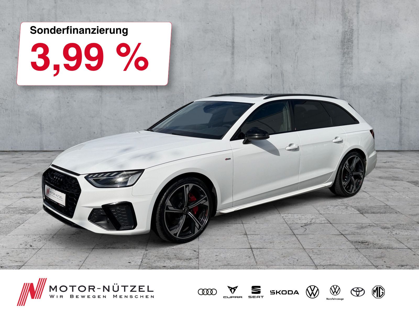 AUDI A4 Avant 40 TDI QU S-TR S-LINE LED+NAVI+AHK+PANO