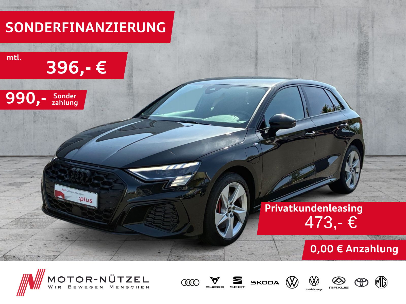 AUDI A3 Sportback 40 TFSI e 2x S-LINE MATRIX+NAVI+ACC