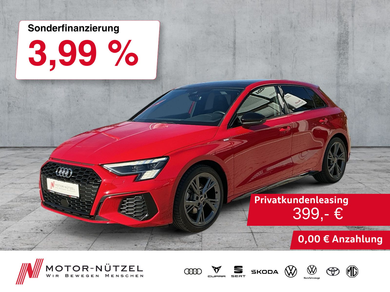 AUDI A3 Sportback 35 TFSI S-LINE MATRIX+B&O+AHK+PANO