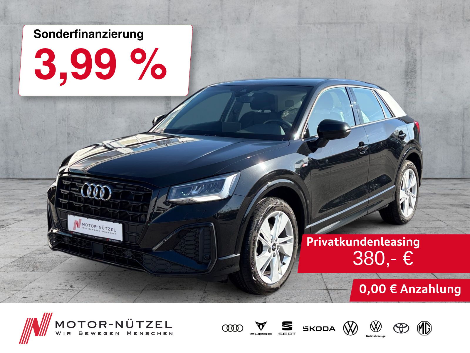 AUDI Q2 35 TDI QU S-TR S-LINE LED+NAV+RFK+ACC+SHZ+18"