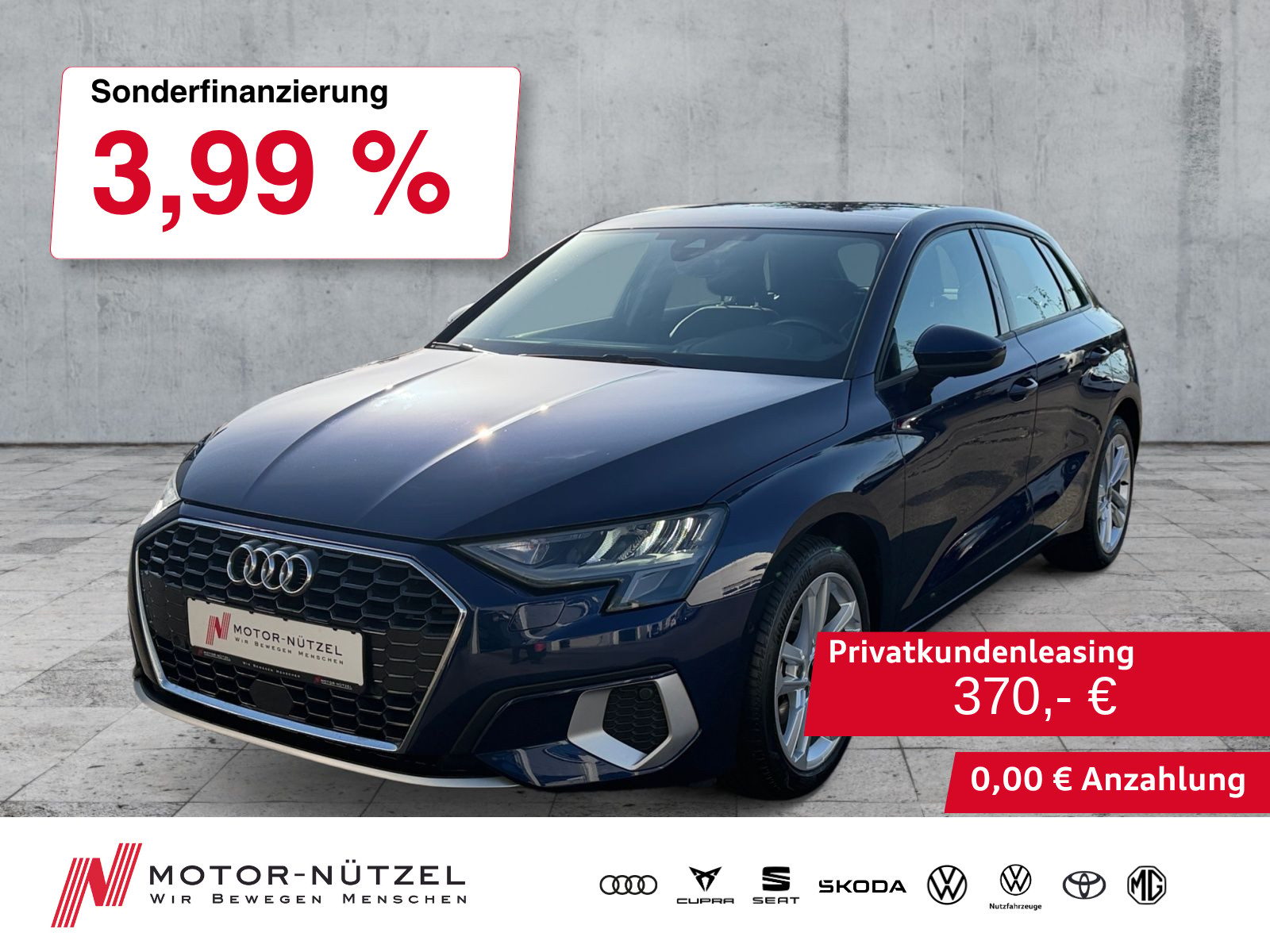 AUDI A3 Sportback 35 TFSI ADVANCED PDC+SHZ+DAB+17"LM