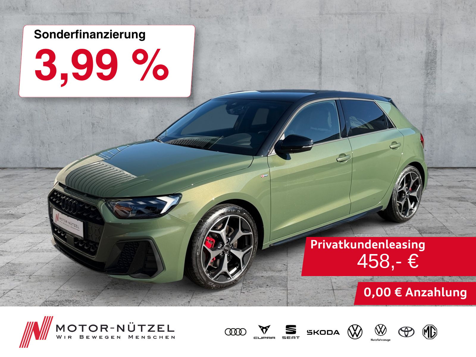 AUDI A1 Sportback 40 TFSI S-TR S-LINE LED+PDC+ACC+18"