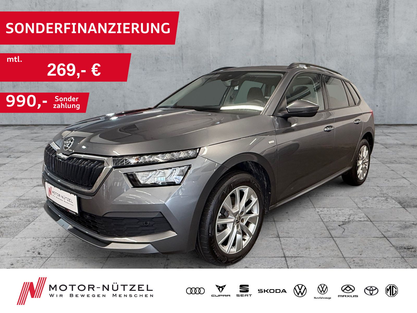 SKODA Kamiq 1.5 TSI TOUR 5JG+Teil-LED+APP+PDC+SHZ+AHK