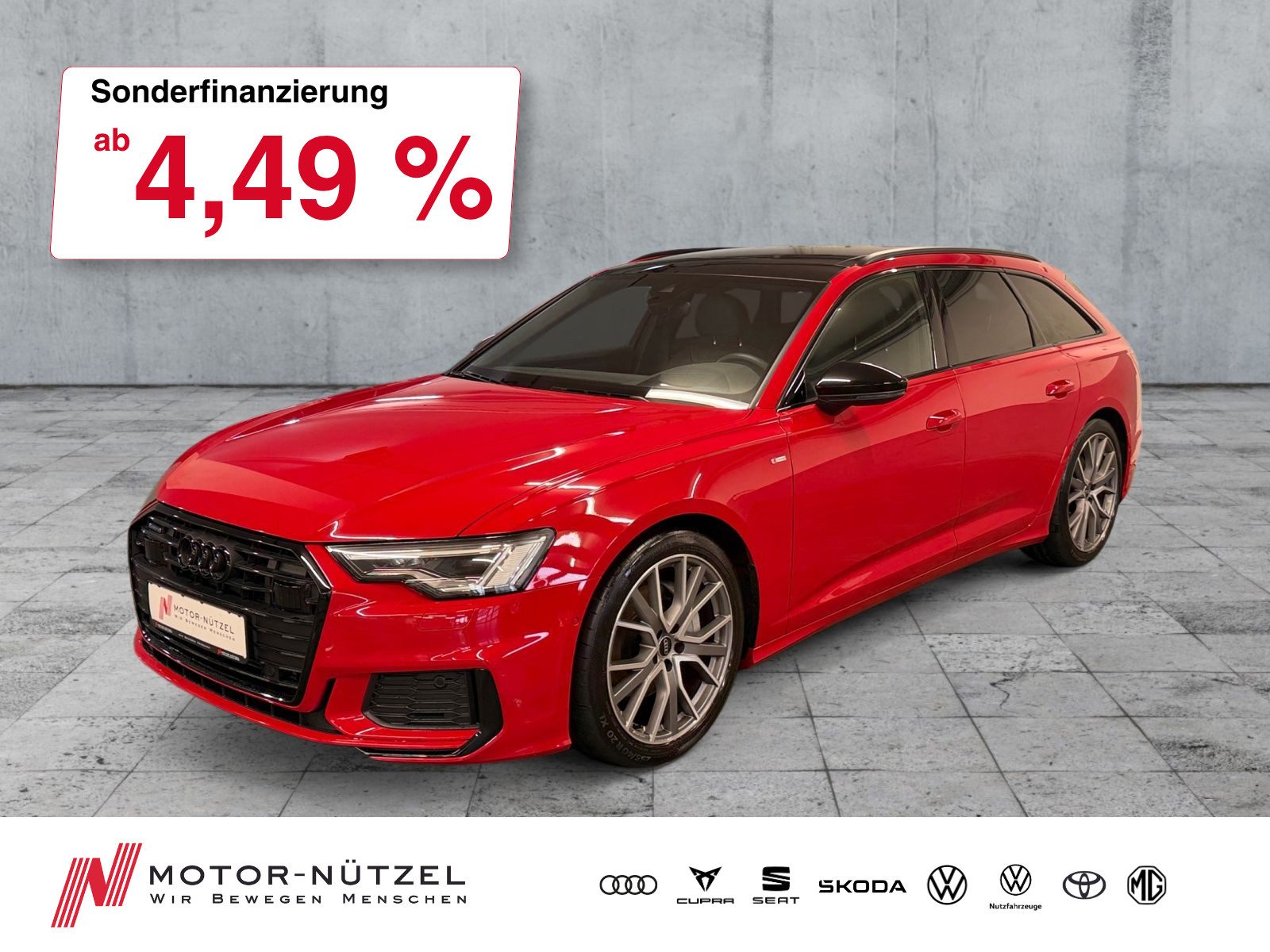 AUDI A6 Avant 45 TFSI QU 2xS-LINE MATRIX+HuD+AHK+PANO