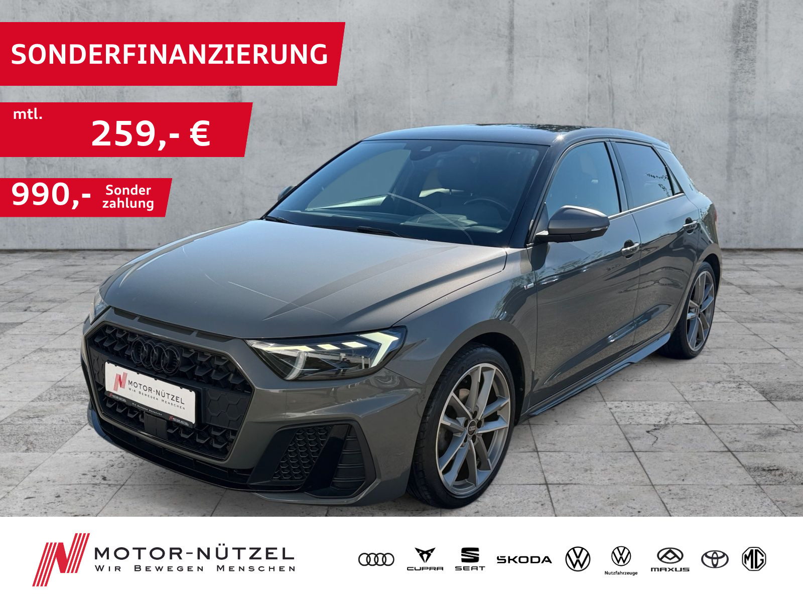AUDI A1 Sportback  30TFSI S-LINE COMP 5JG+LED+APP+SHZ