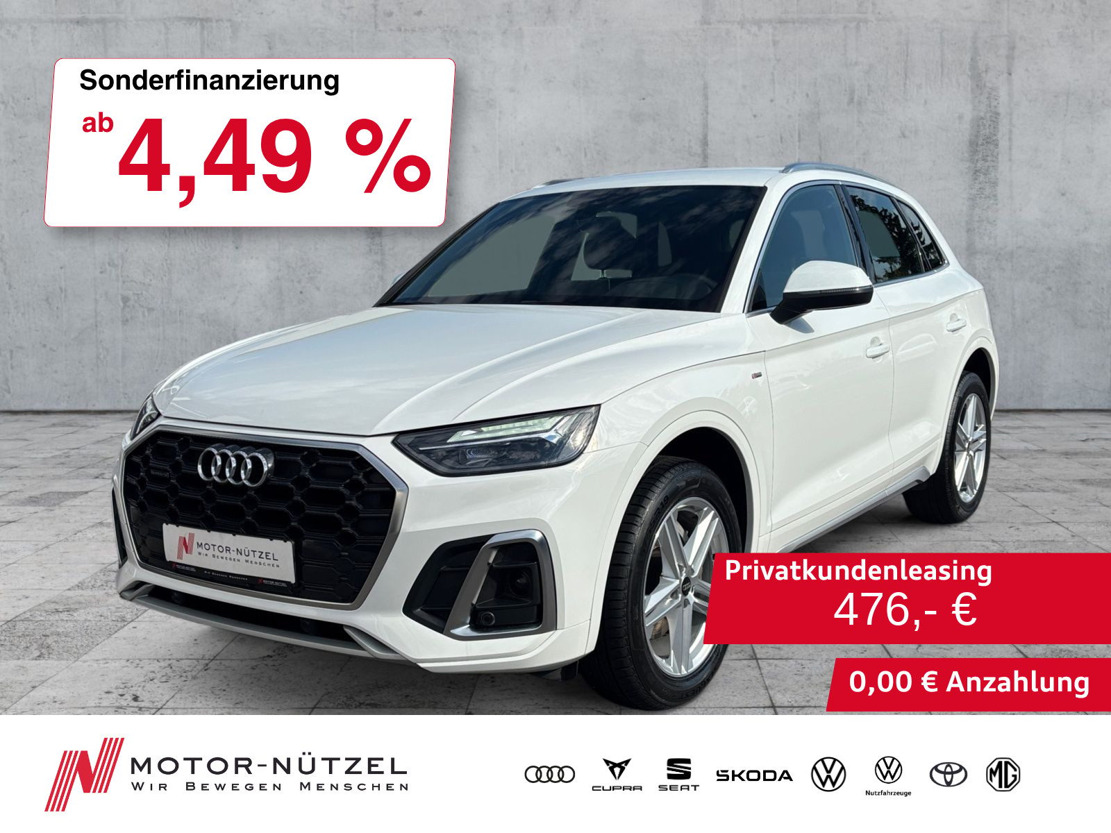 AUDI Q5 40 TDI QU S-TR S-LINE LED+NAVI+RFK+ACC+AHK+19