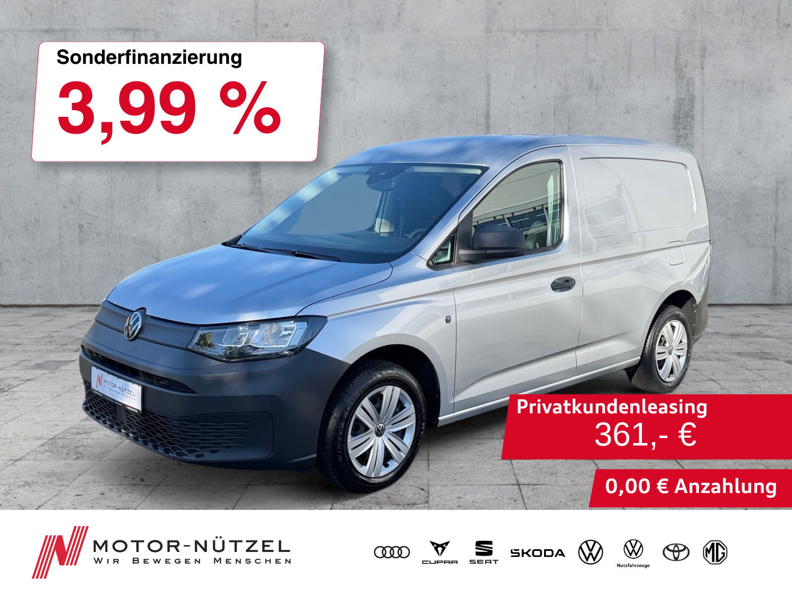 VW Caddy Cargo 1.5 TSI EcoProfi PDC+SHZ+DAB+