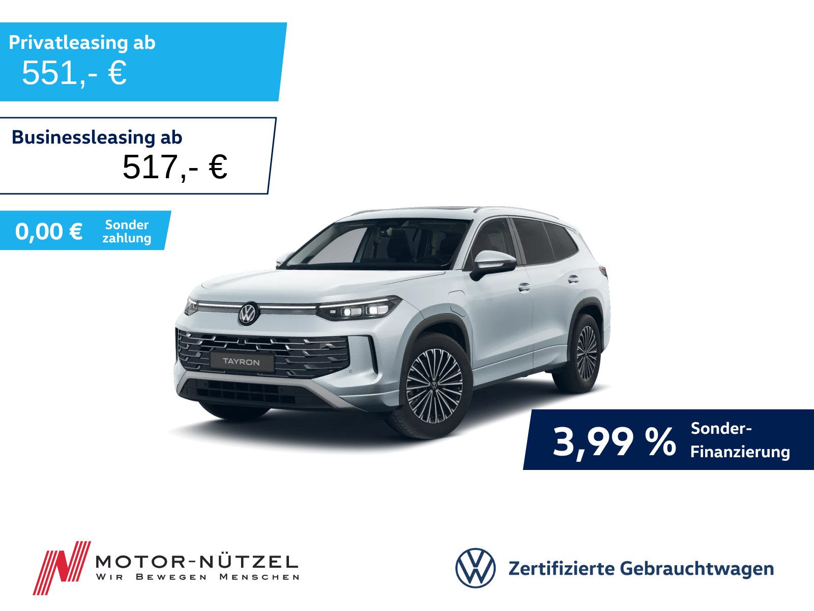VW Tayron 1.5 eHYBRID 200kW ELEGANCE 5JG+AHK+PANO