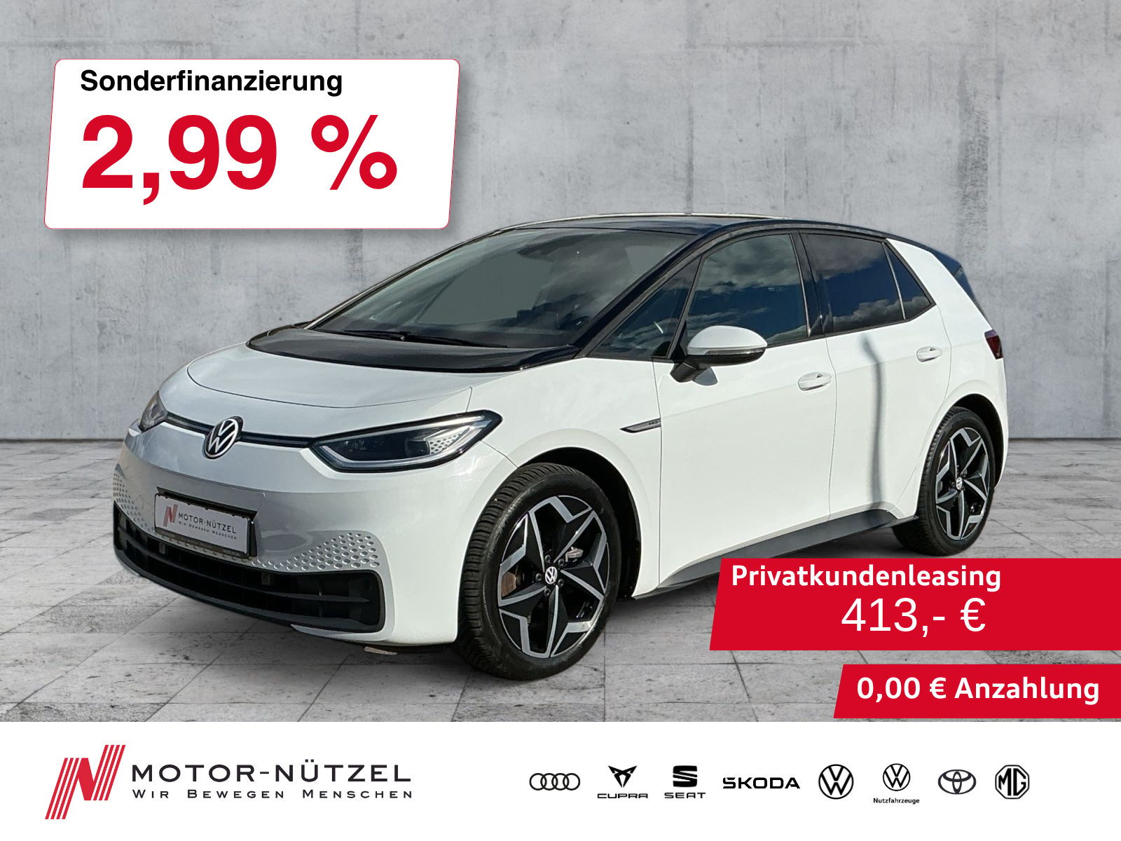 VW ID.3 PRO PERFORMANCE 150KW  MATRIX+SHZ+AHK+APP