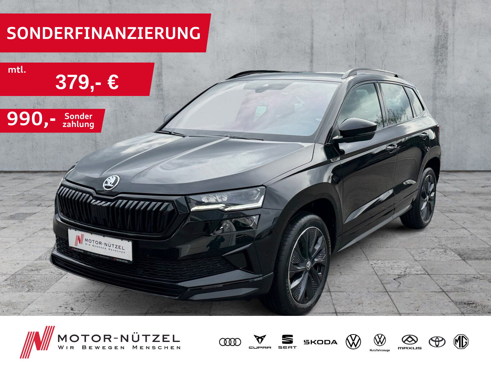 SKODA Karoq 1.5 TSI DSG SPORTLINE LED+NAV+RFK+AHK+PANO