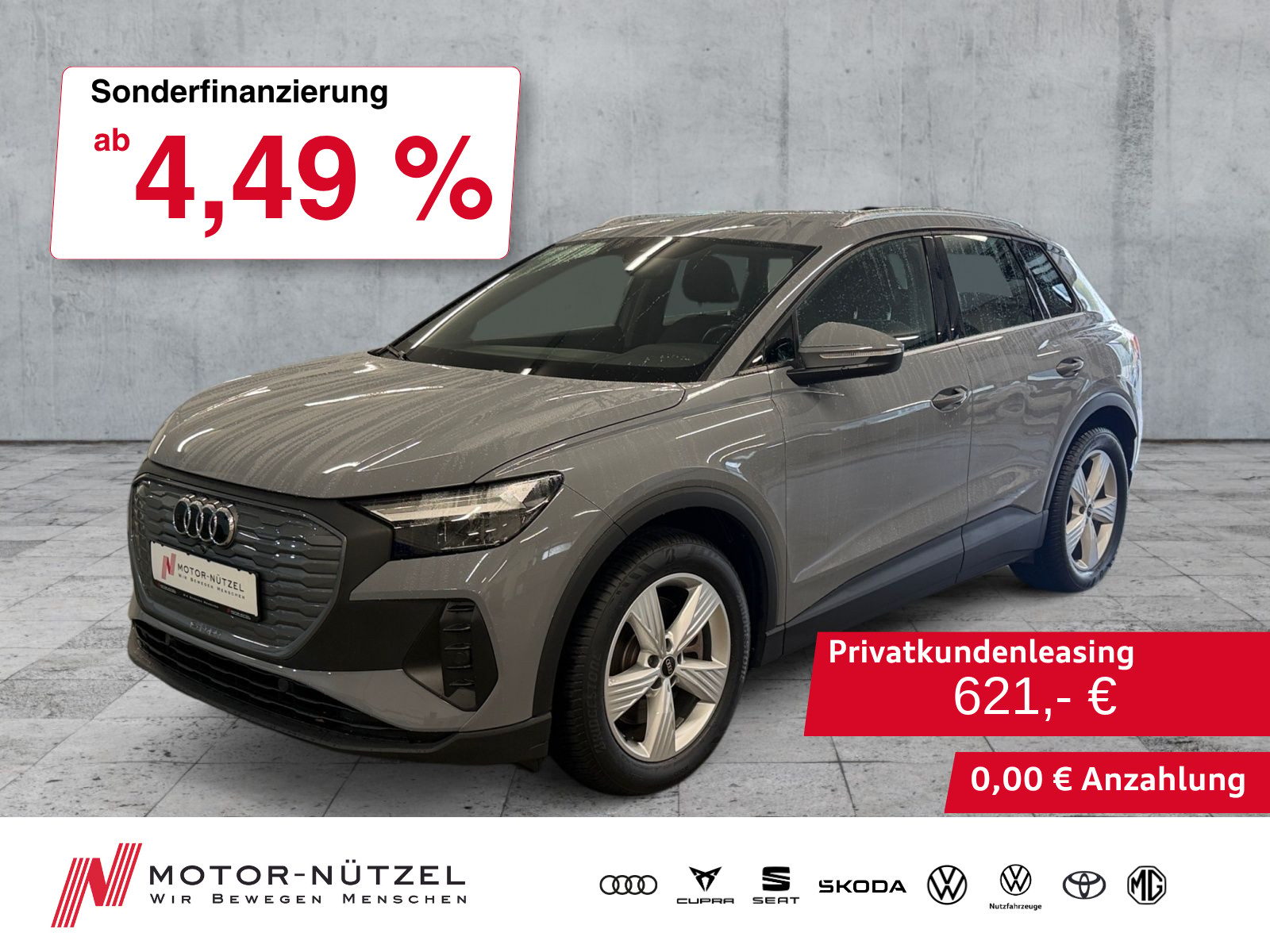 AUDI Q4 e-tron 40 LED+PDC+DAB+19"LM+AHK