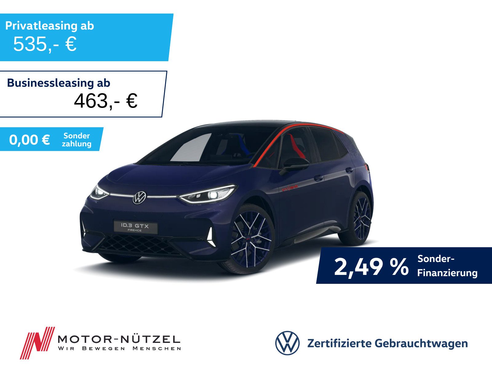 VW ID.3 GTX 210kw FIRE & ICE 5JG+MATRIX+AHK+HuD+360